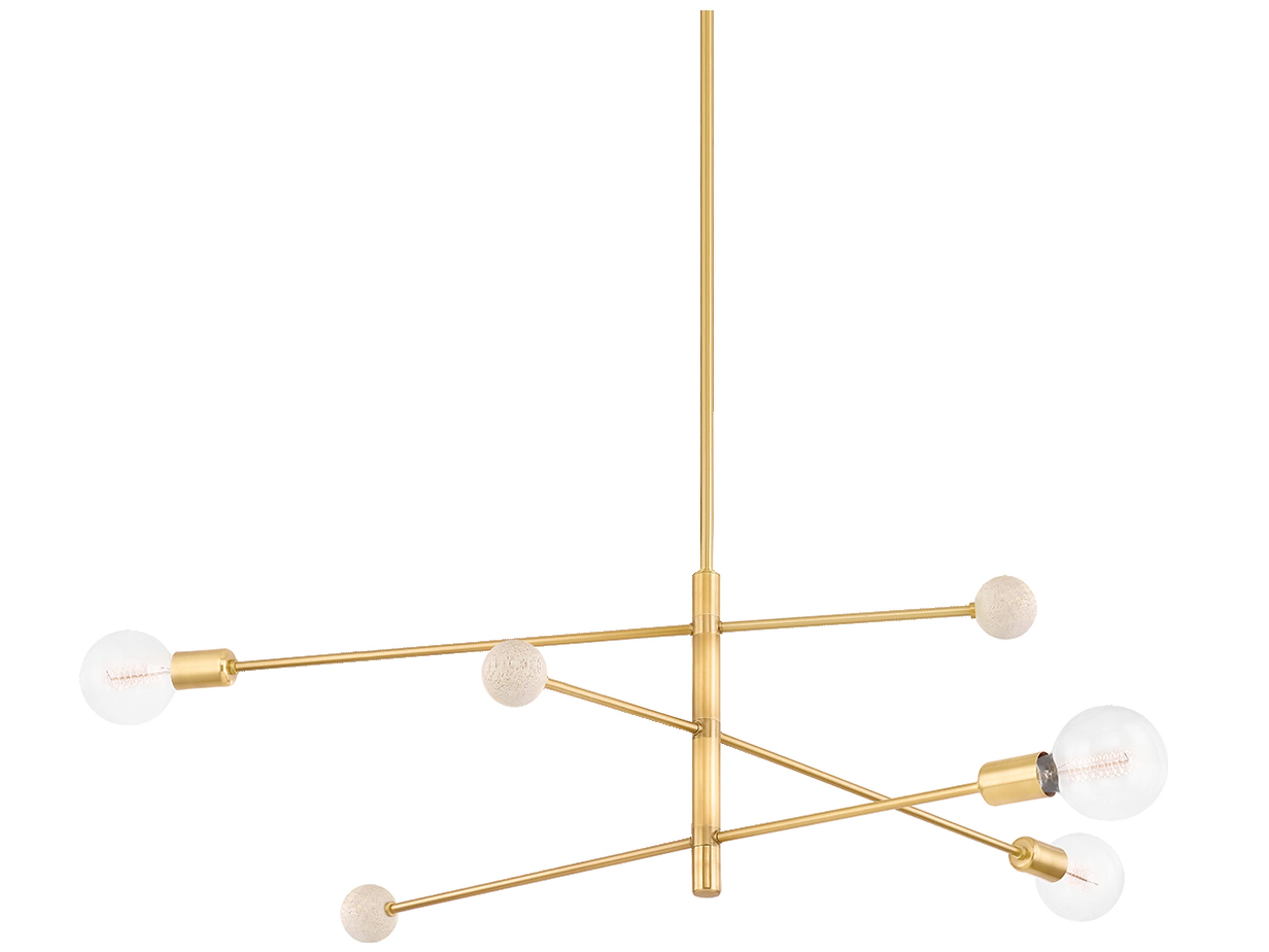 Mitzi Slater 3-Light Aged Brass Steel Linear Pendant