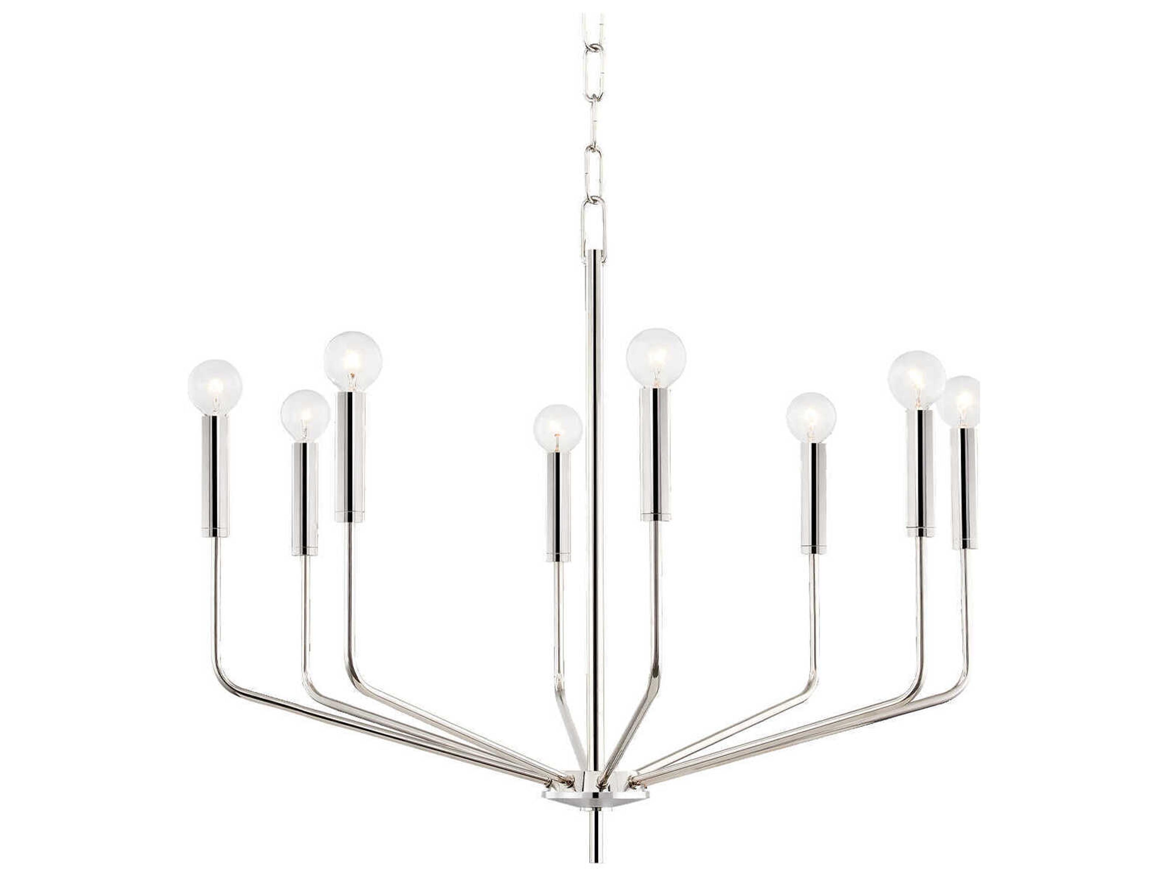 Mitzi Bailey 8-Light Polished Nickel Candelabra Chandelier