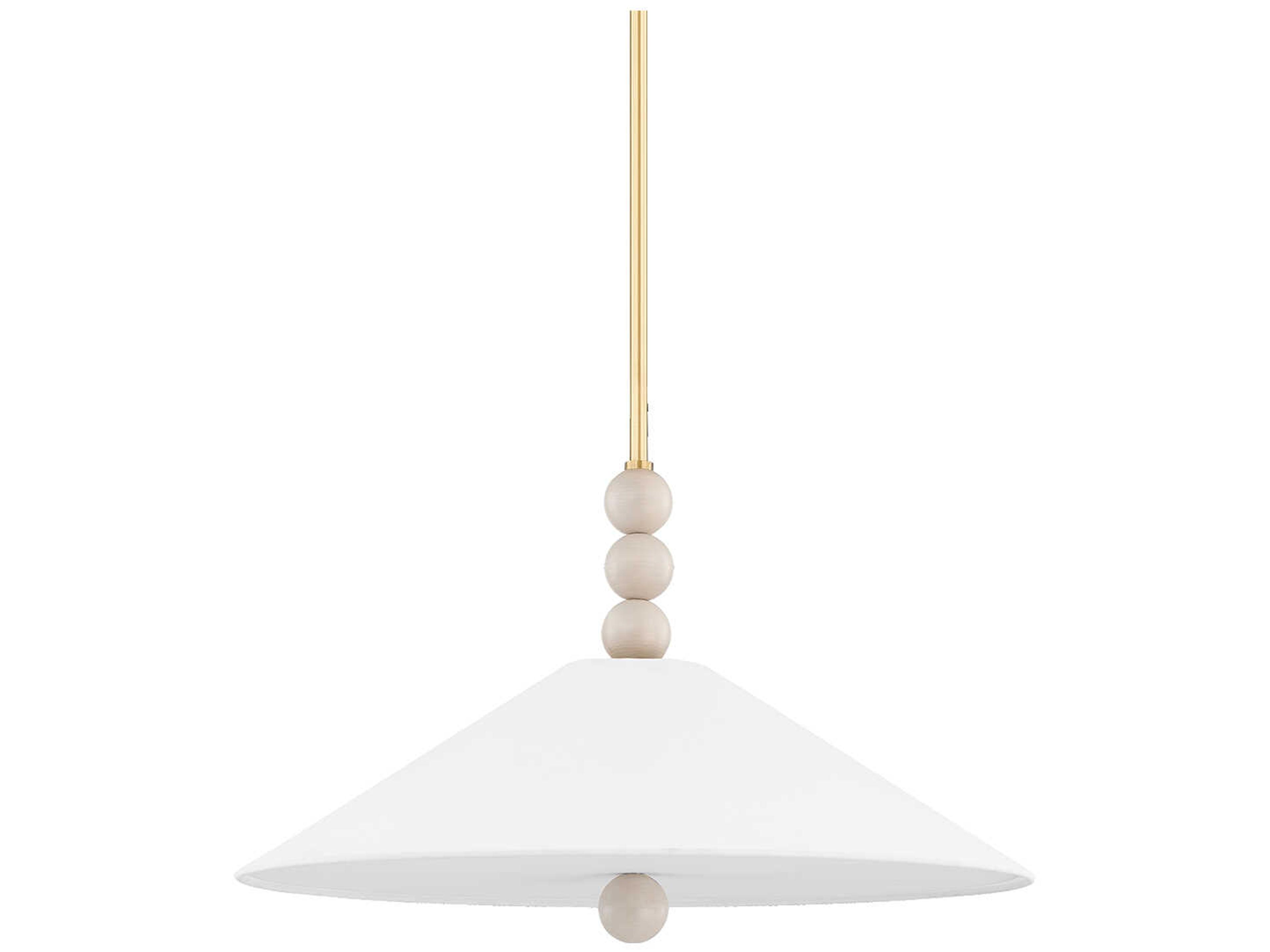 Mitzi Alexis 2-Light Aged Brass Empire Pendant