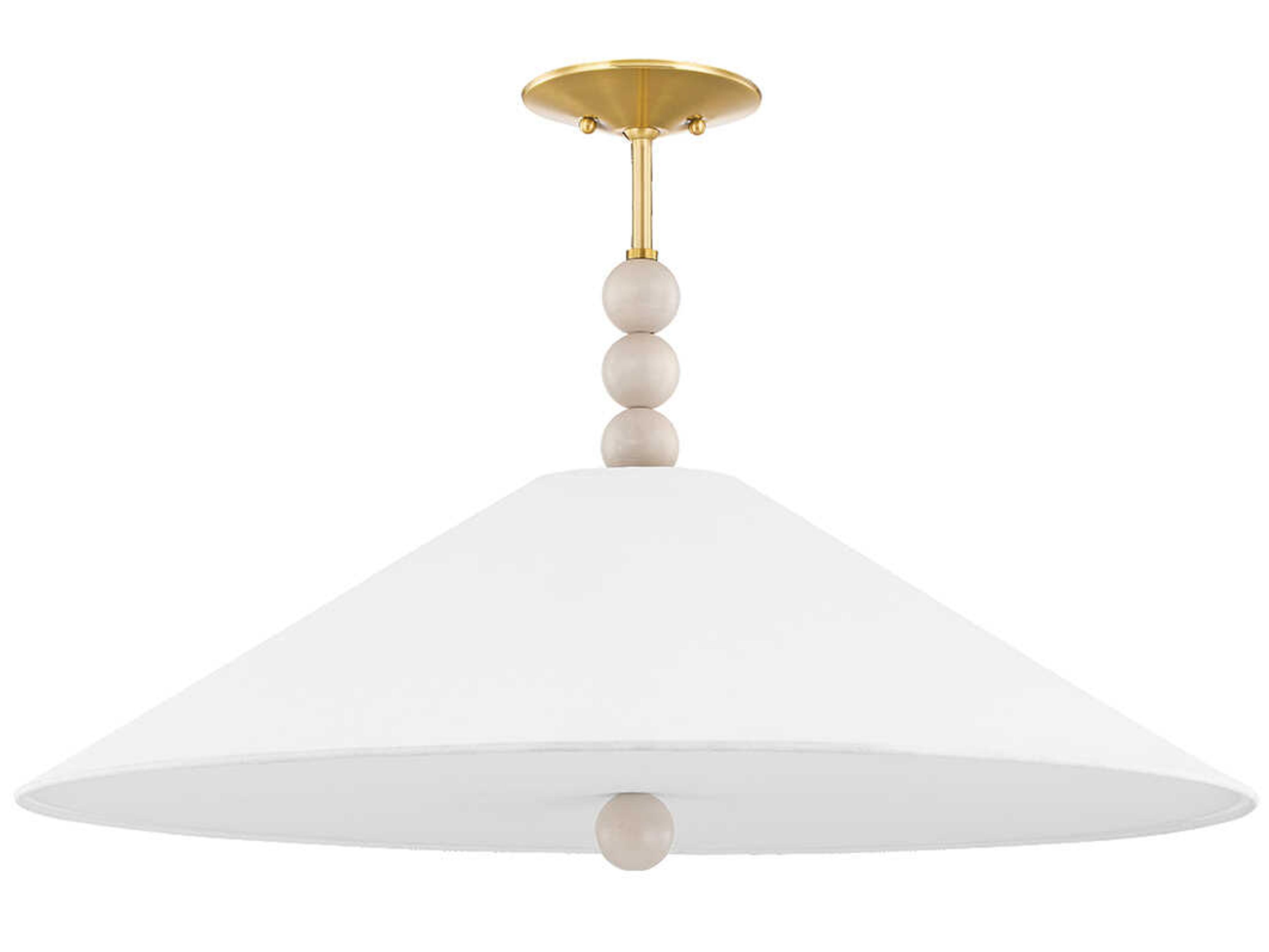 Mitzi Alexis 3-Light Aged Brass Empire Pendant