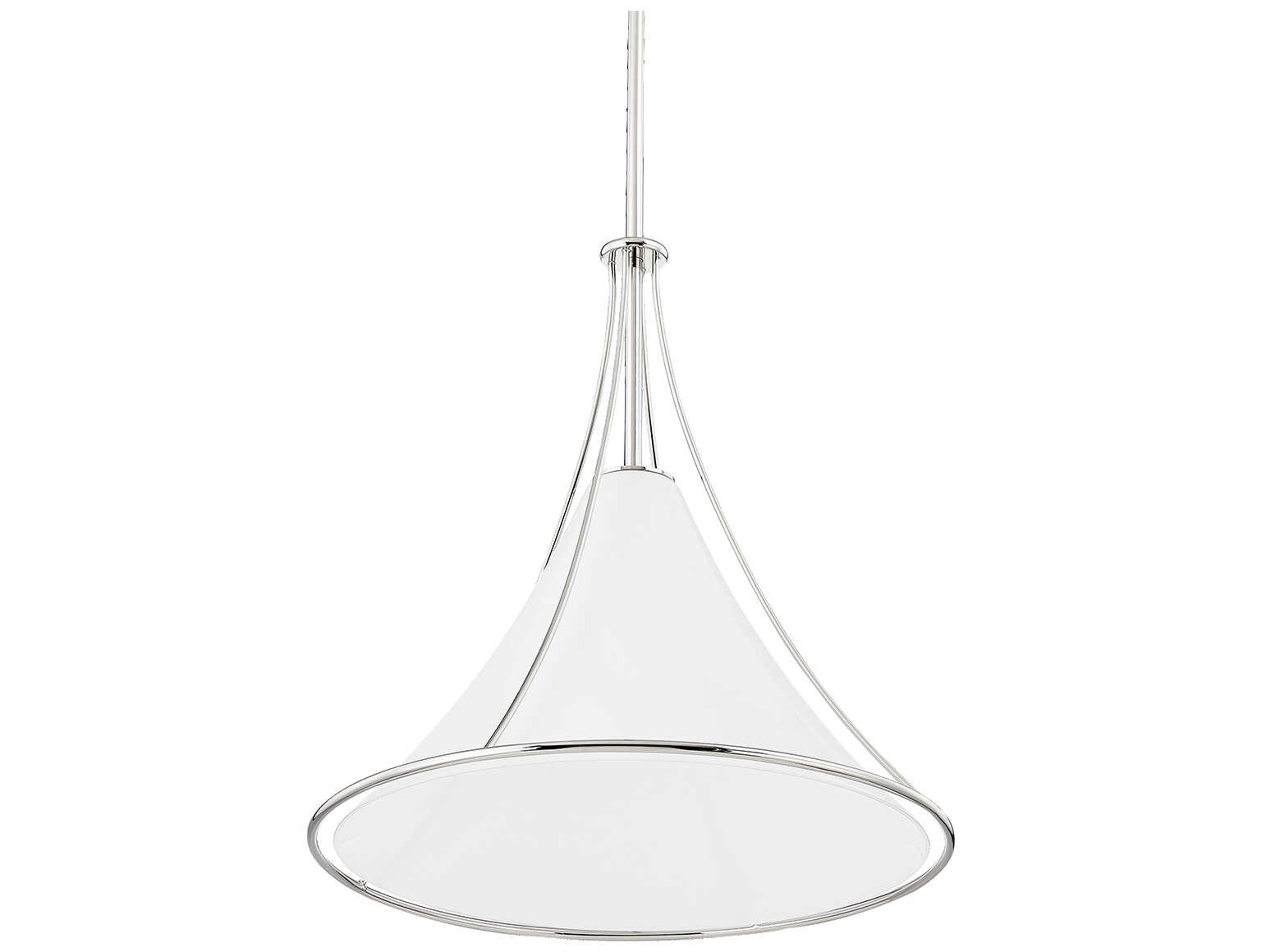 Mitzi Madelyn 1-Light Polished Nickel Glass Pendant
