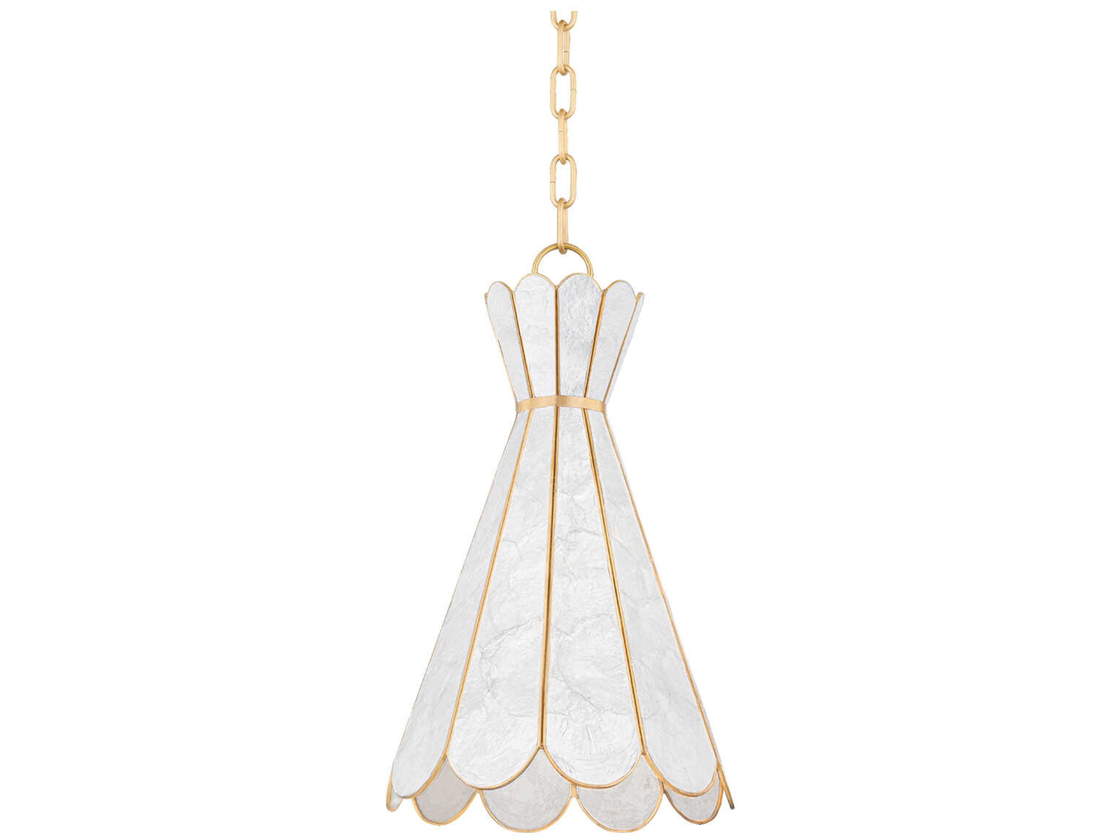 Mitzi Lyra 1-Light Aged Brass Mini Pendant