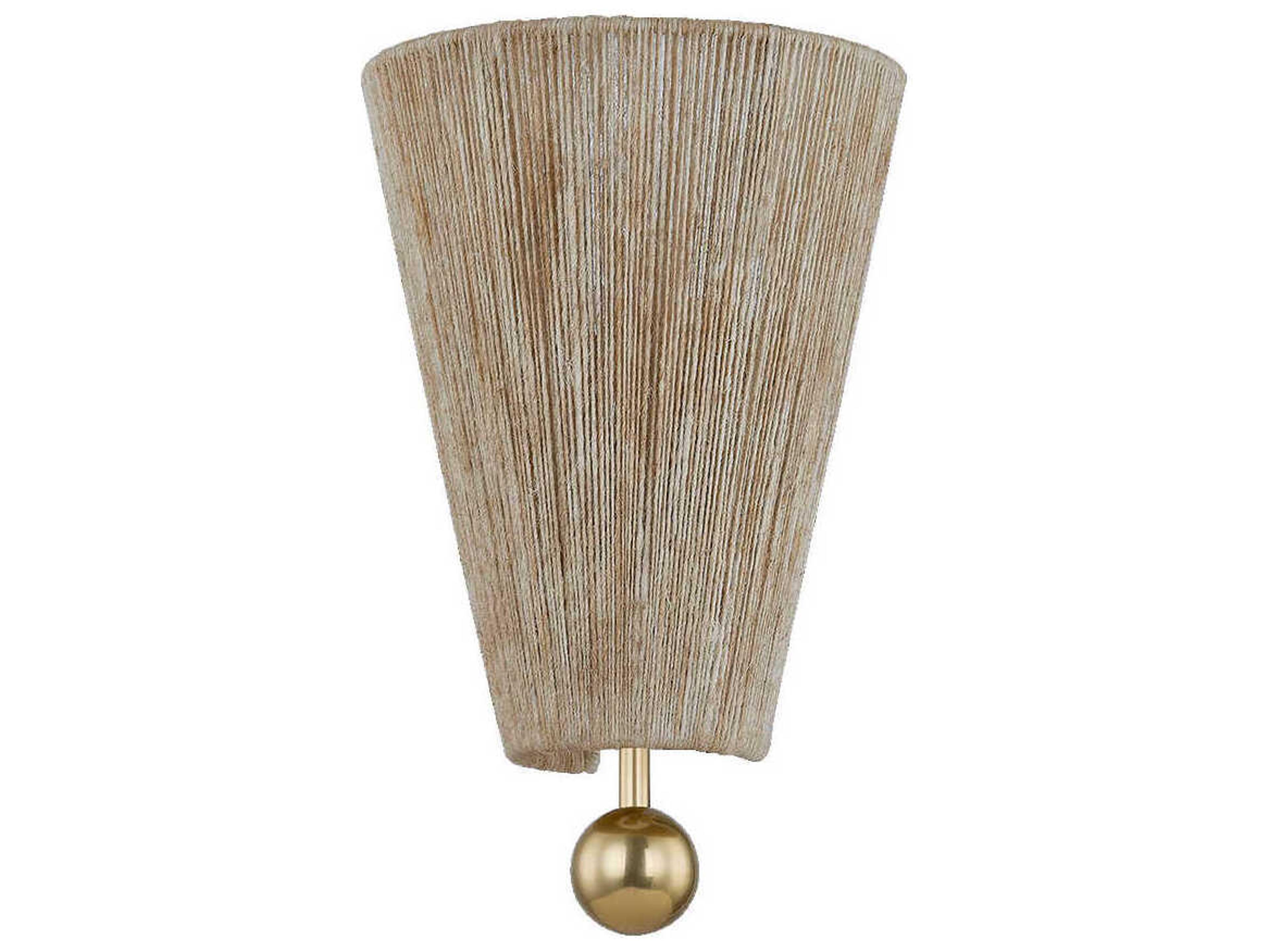 Mitzi Song 1-Light Aged Brass Wall Sconce