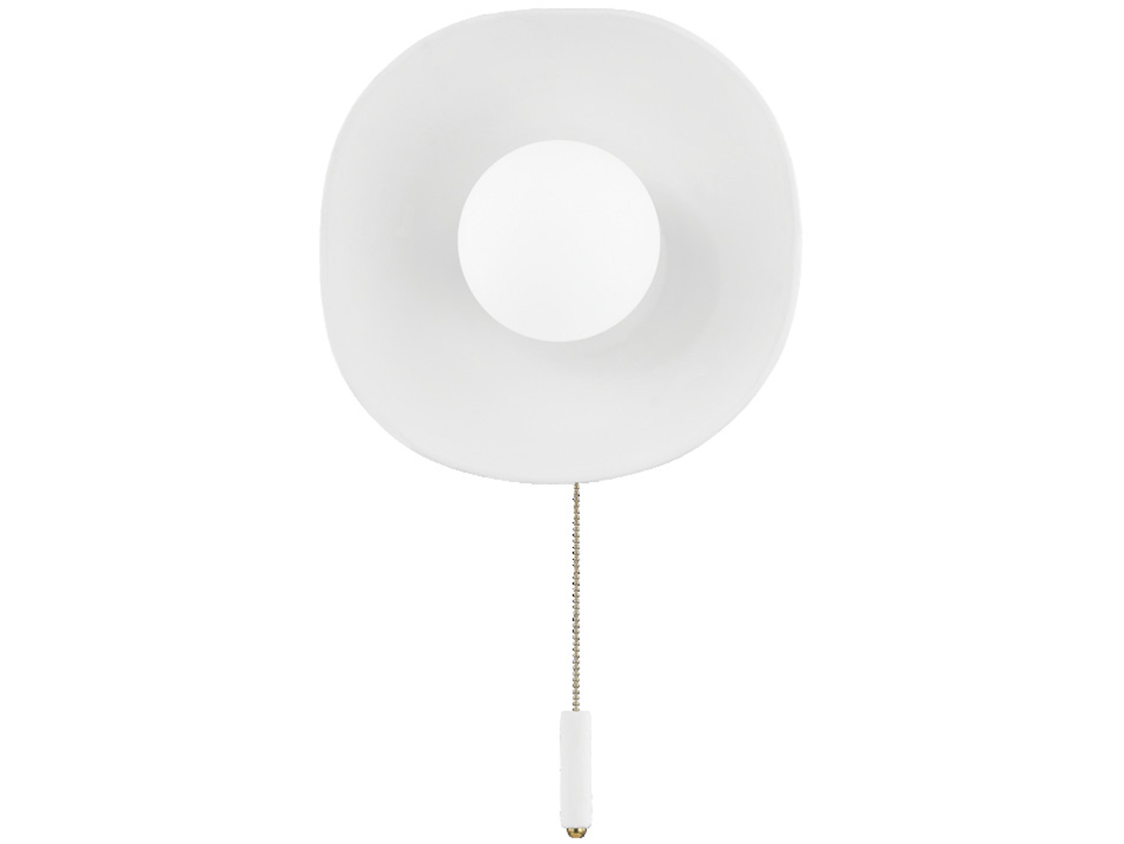 Mitzi Bacia 1-Light Aged Brass Ceramic Raw Matte White Glass Wall Sconce