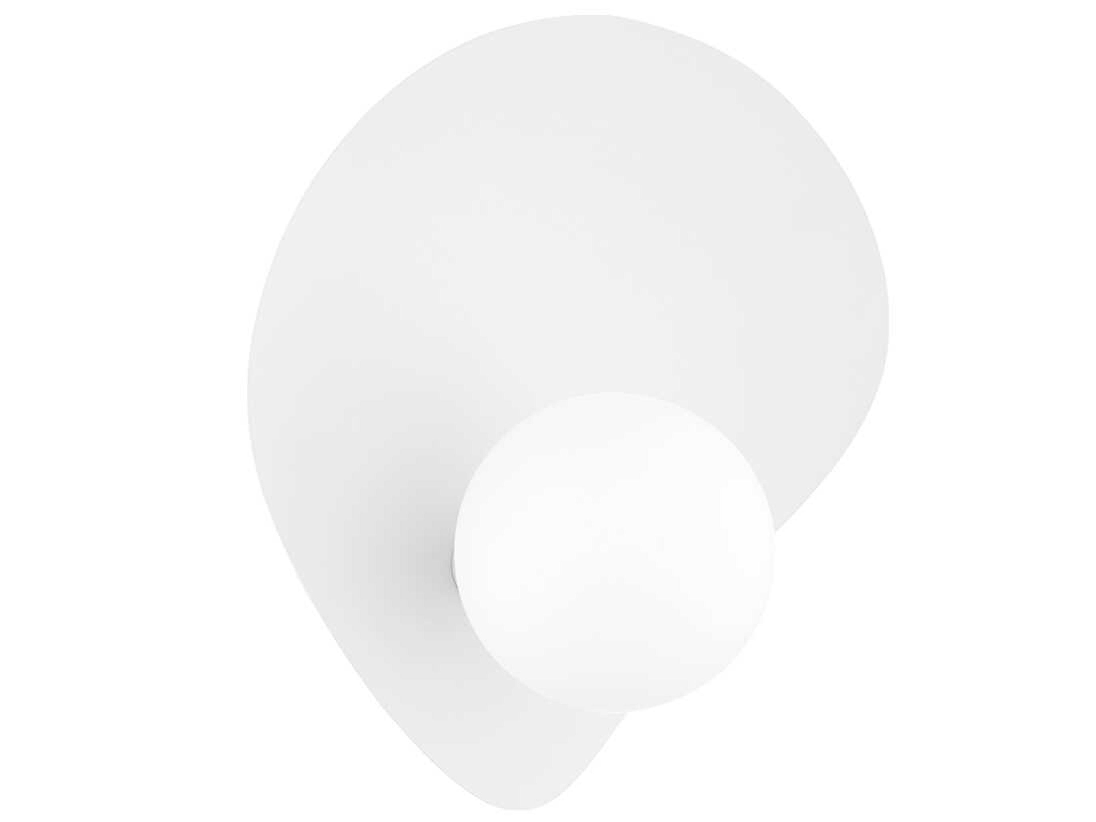 Mitzi Leni 1-Light Texture White Glass Wall Sconce