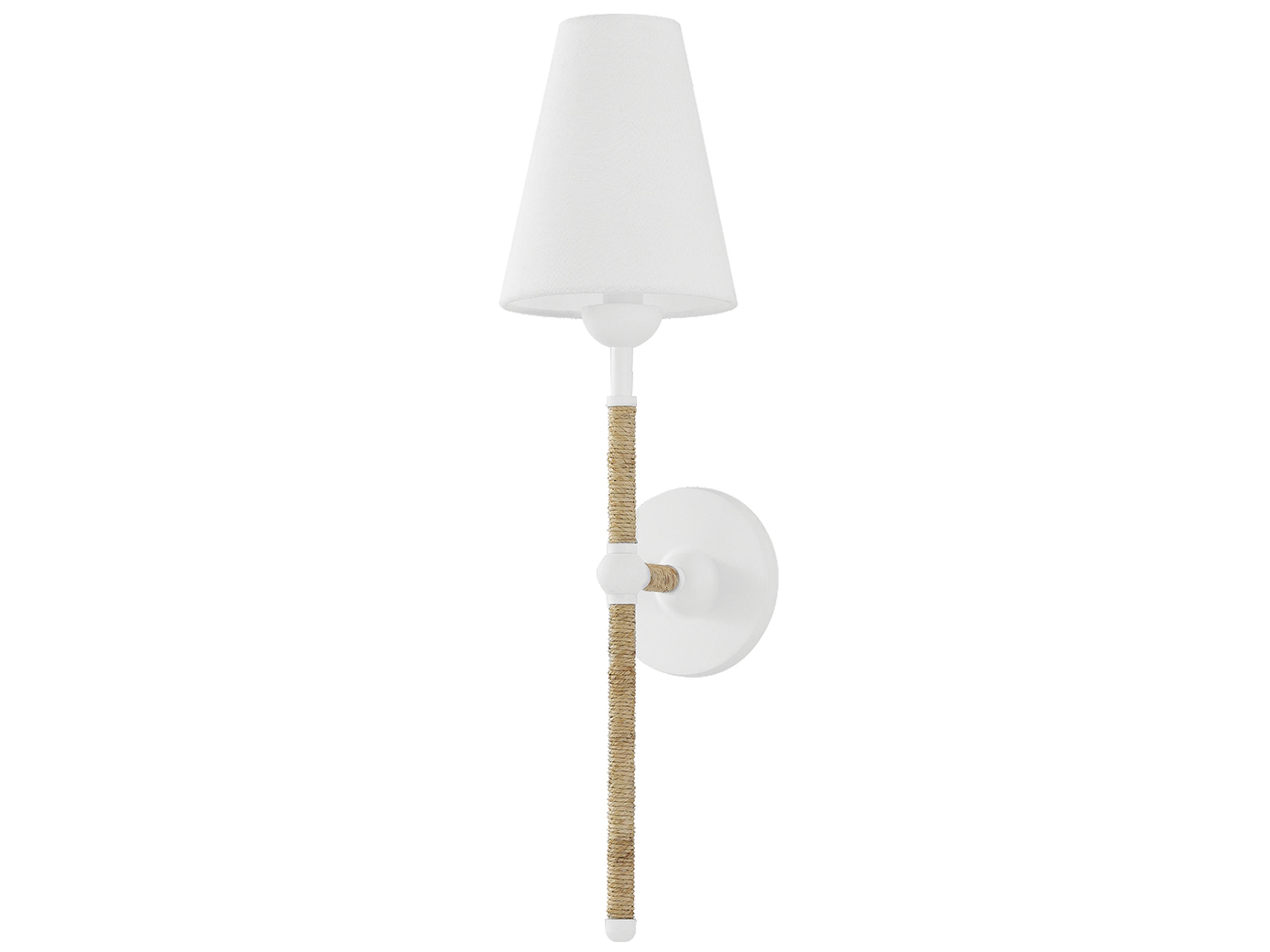 Mariana 1-Light Textured White Wall Sconce