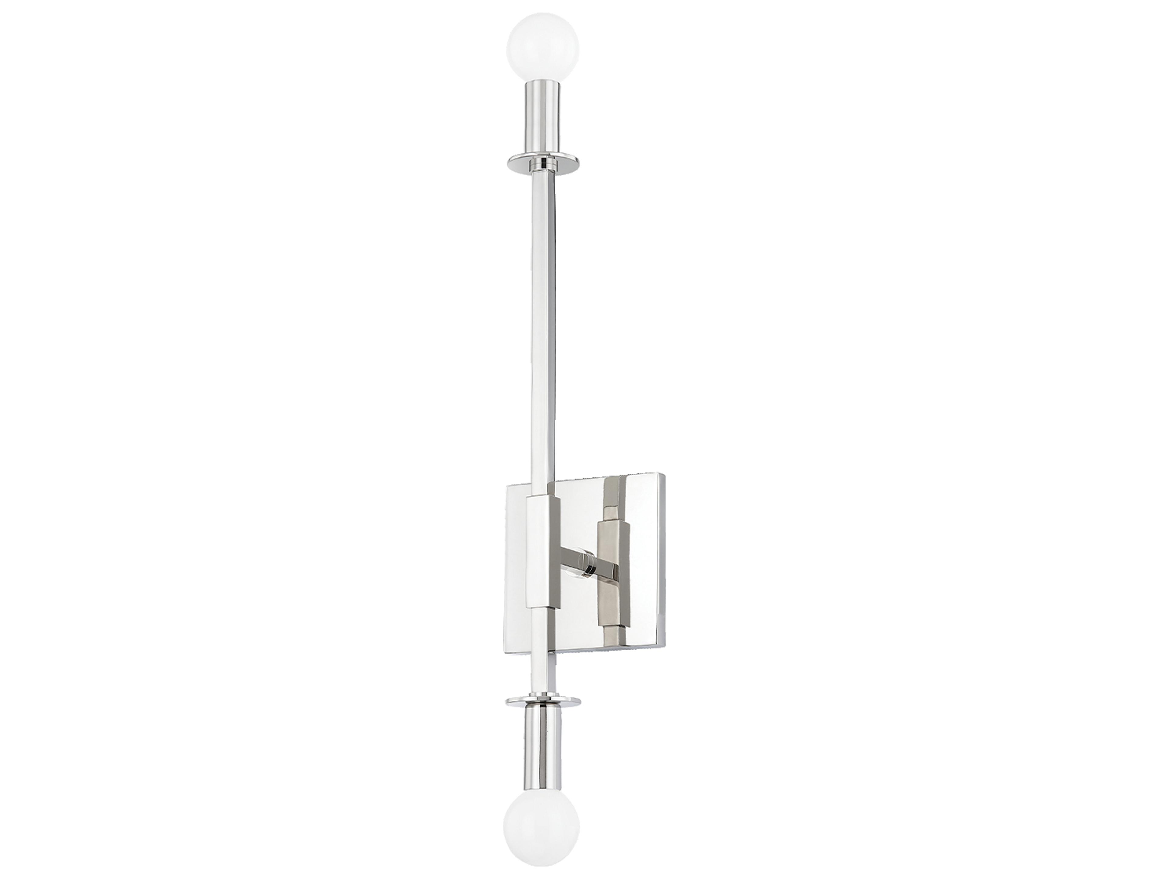 Mitzi Milana 2-Light Polished Nickel Wall Sconce