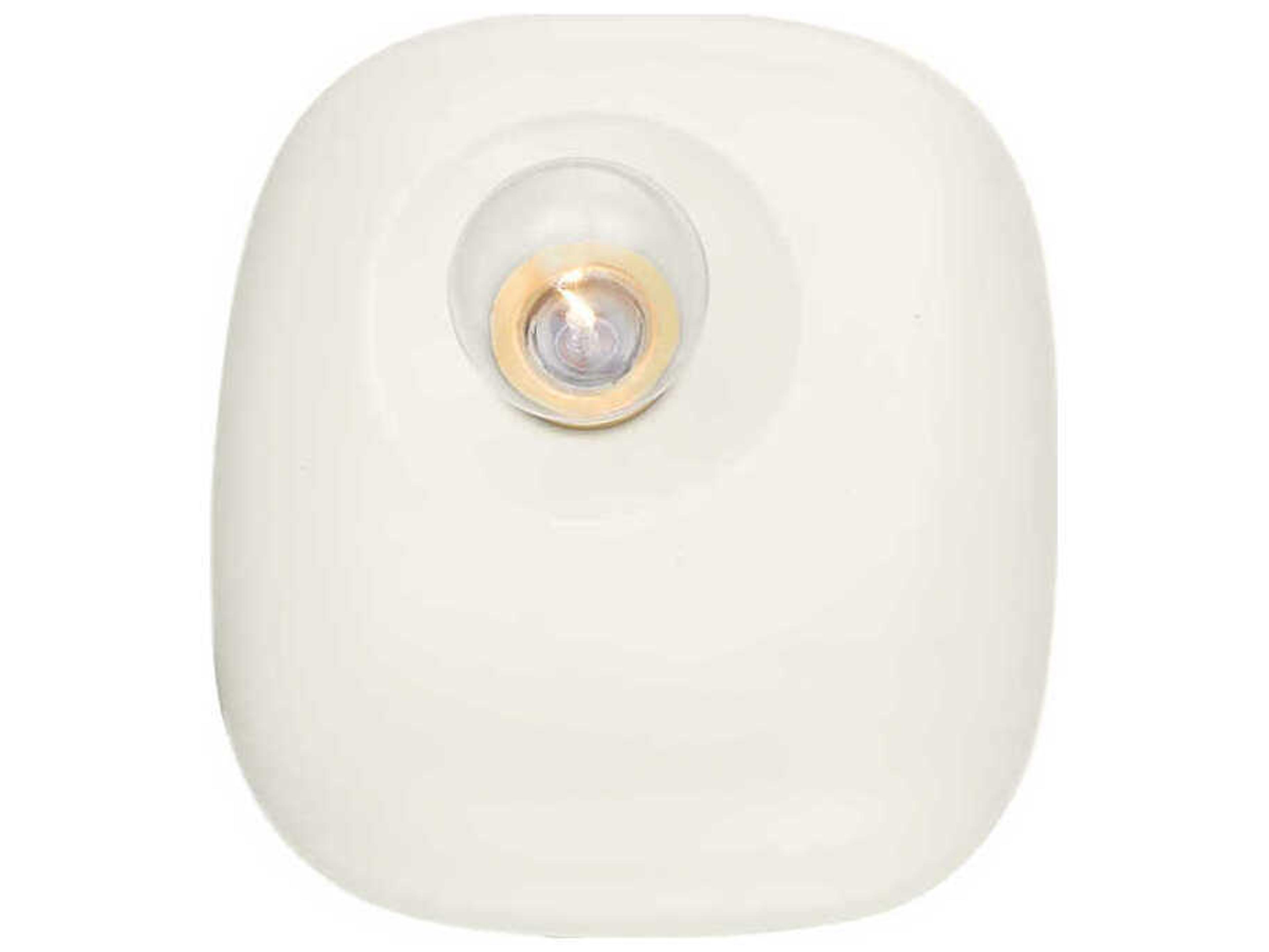 Mitzi Colleen 1-Light Aged Brass Satin Ivory Wall Sconce