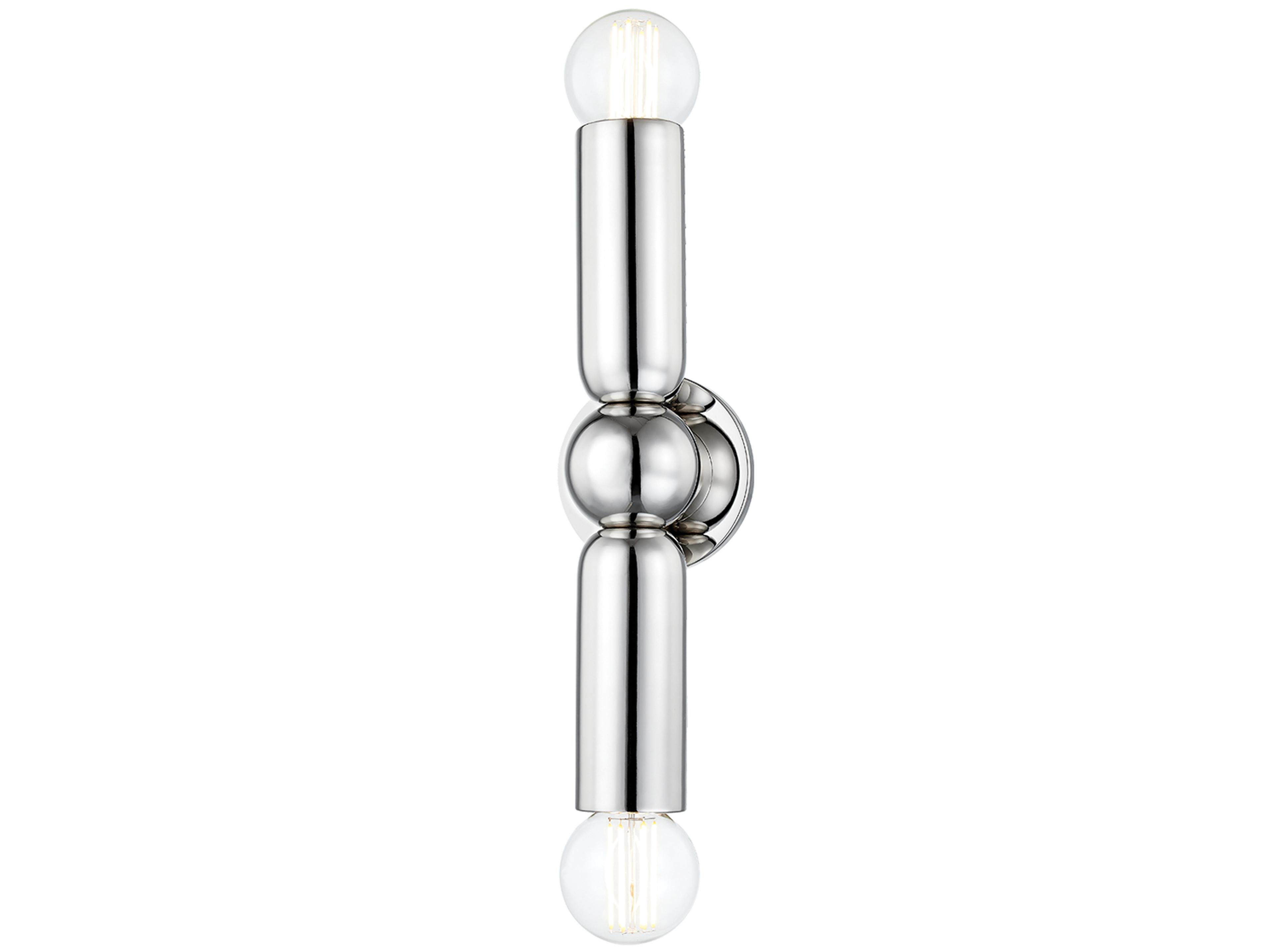 Mitzi Lolly 2-Light Polished Nickel Wall Sconce