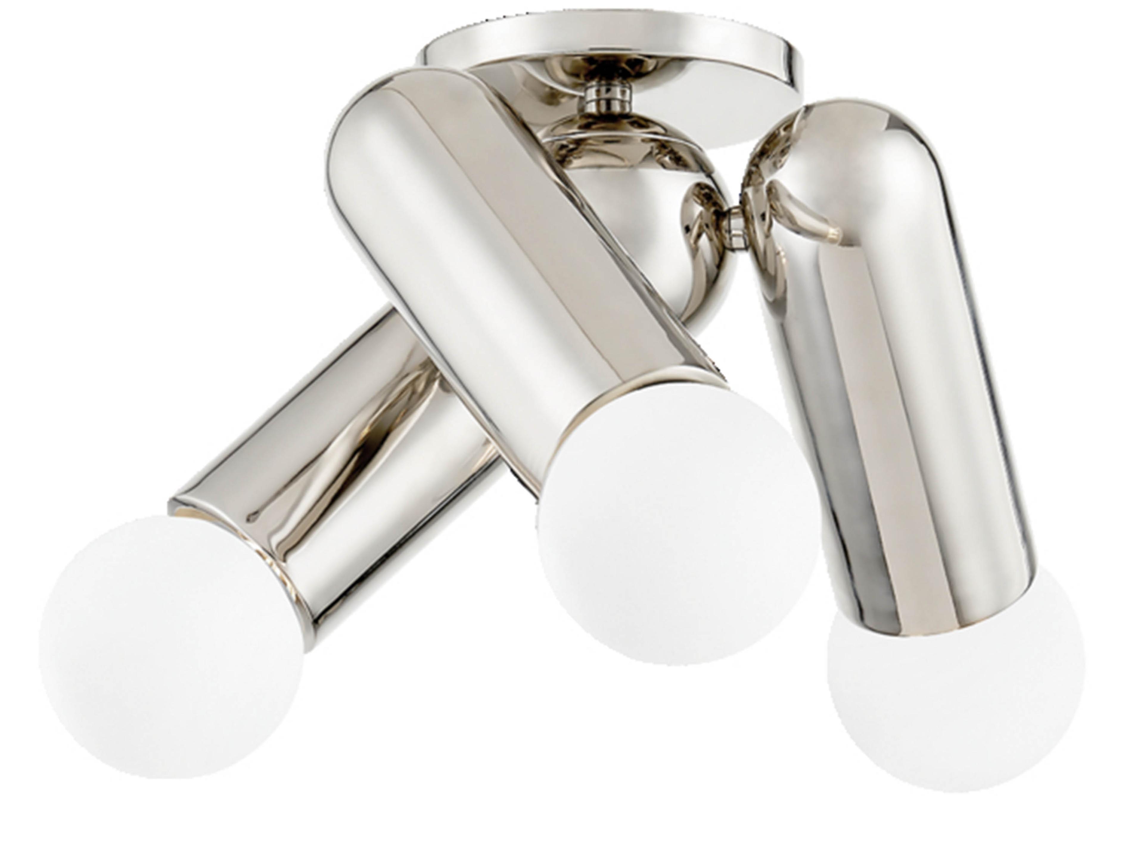 Mitzi Lolly 3-Light Polished Nickel Flush Mount