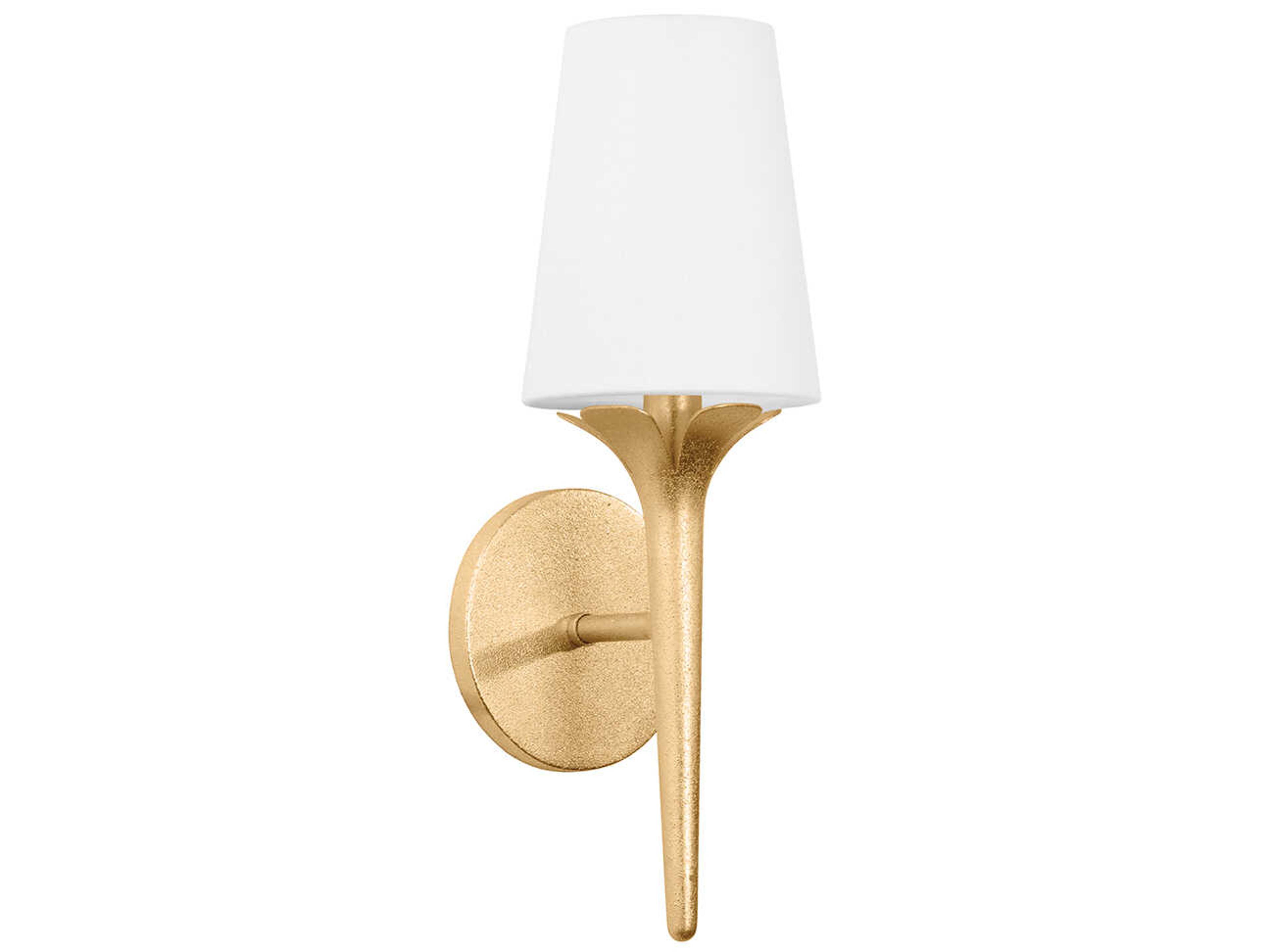 Mitzi Emily 1-Light Gold Leaf Wall Sconce