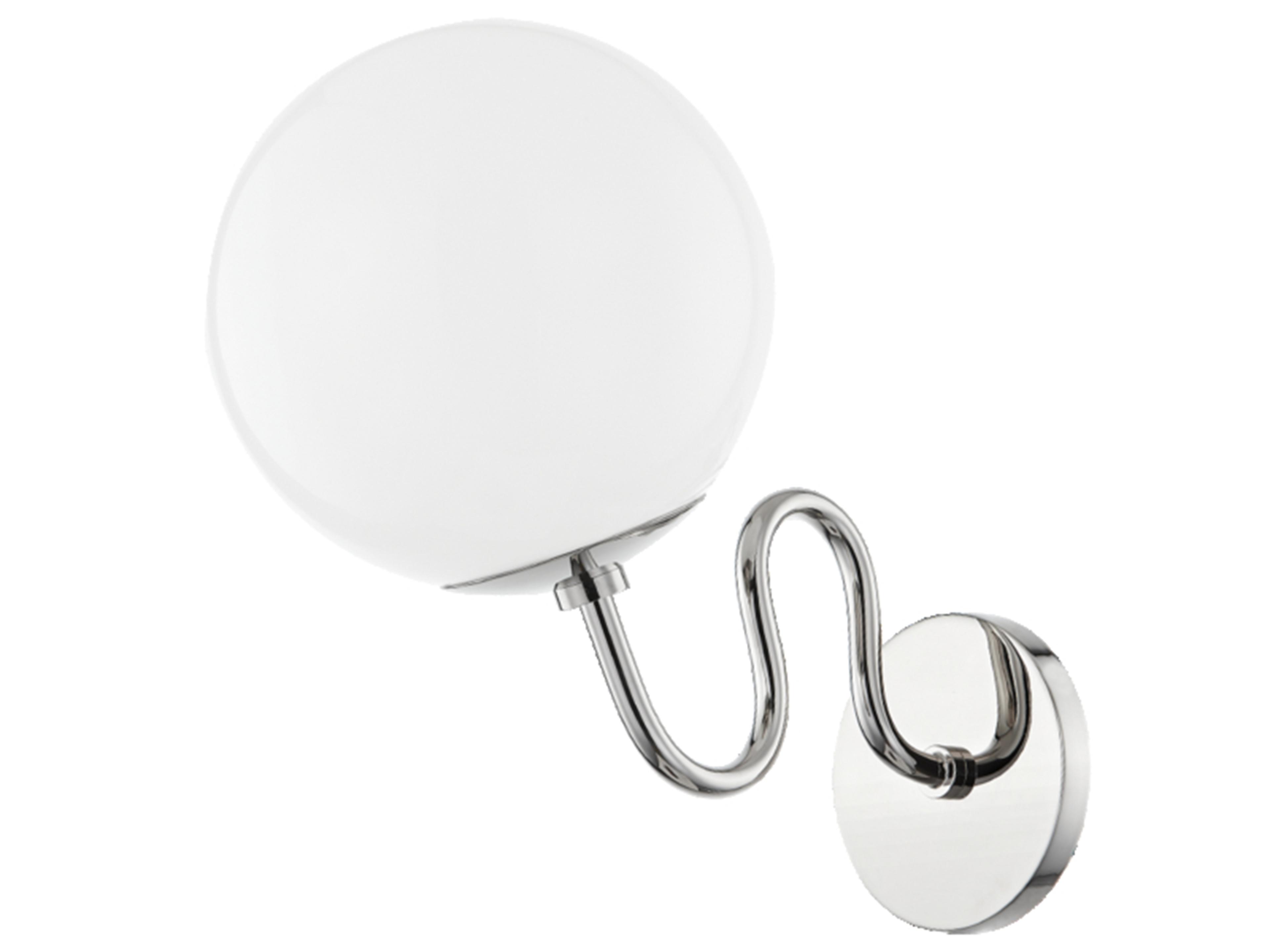 Mitzi Havana 1-Light Polished Nickel Glass Wall Sconce