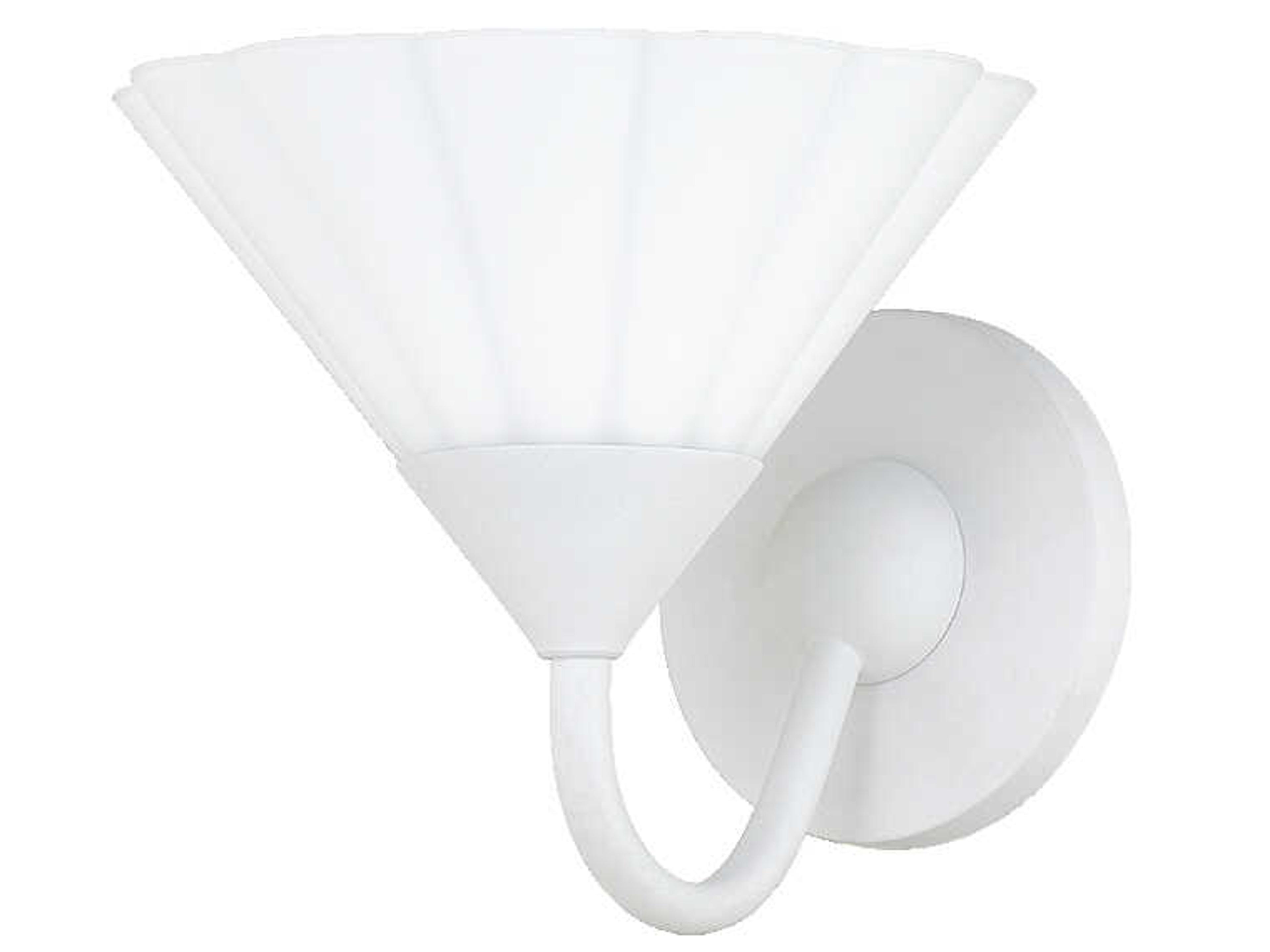 Mitzi Kelsey 1-Light Textured White Glass Wall Sconce