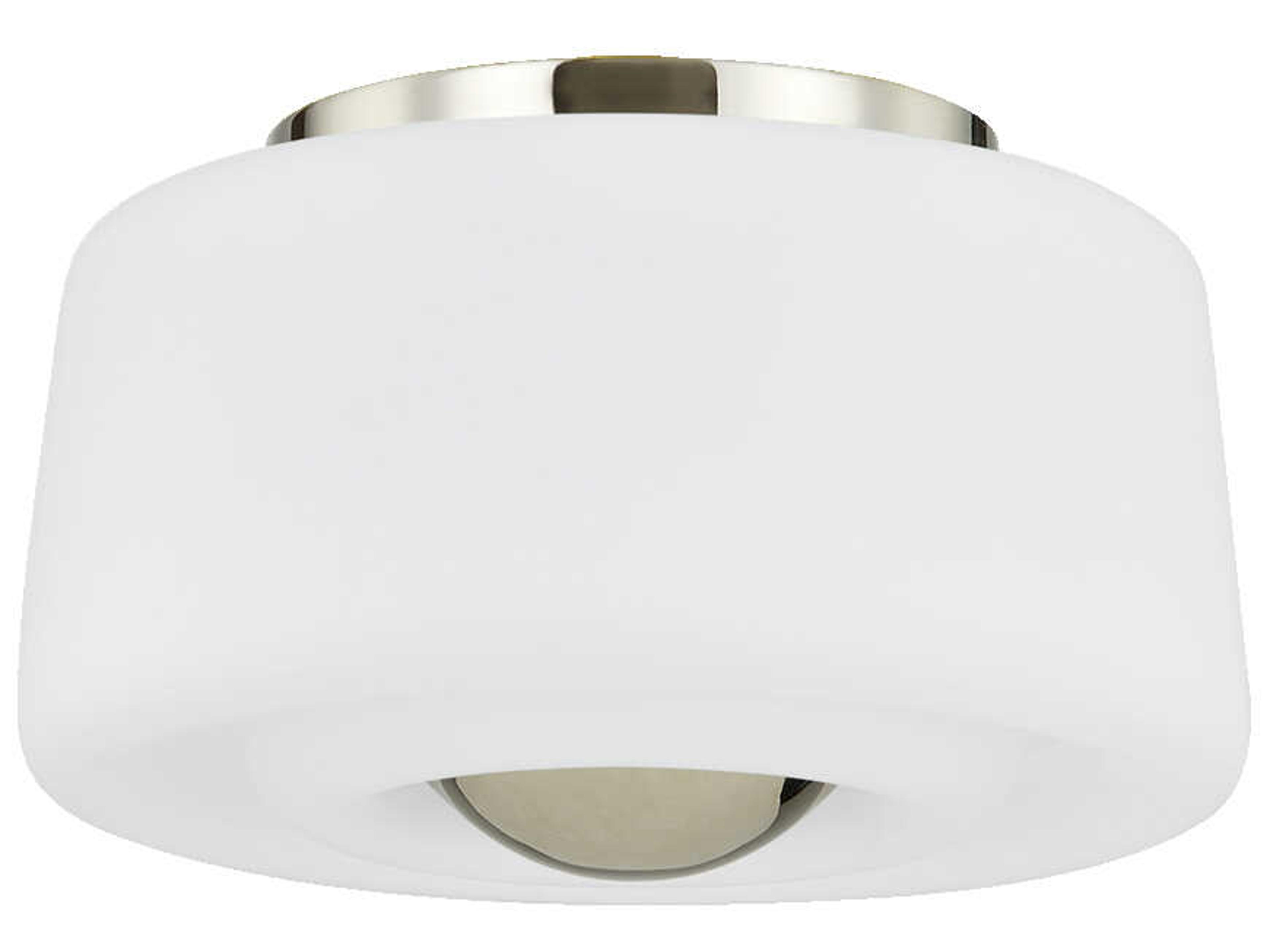 Mitzi Ciela 2-Light Polished Nickel Flush Mount