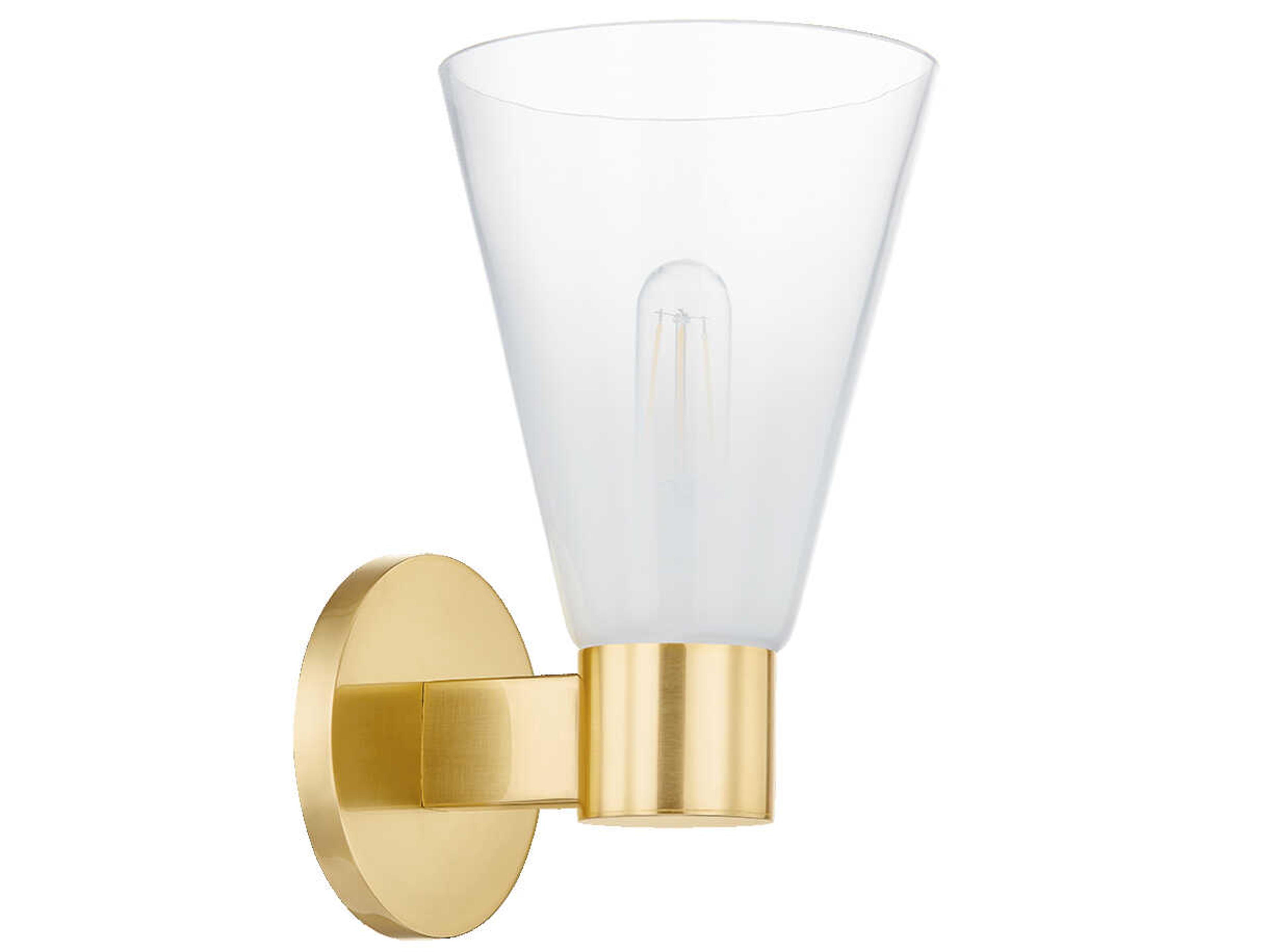 Mitzi Alma 1-Light Aged Brass Wall Sconce