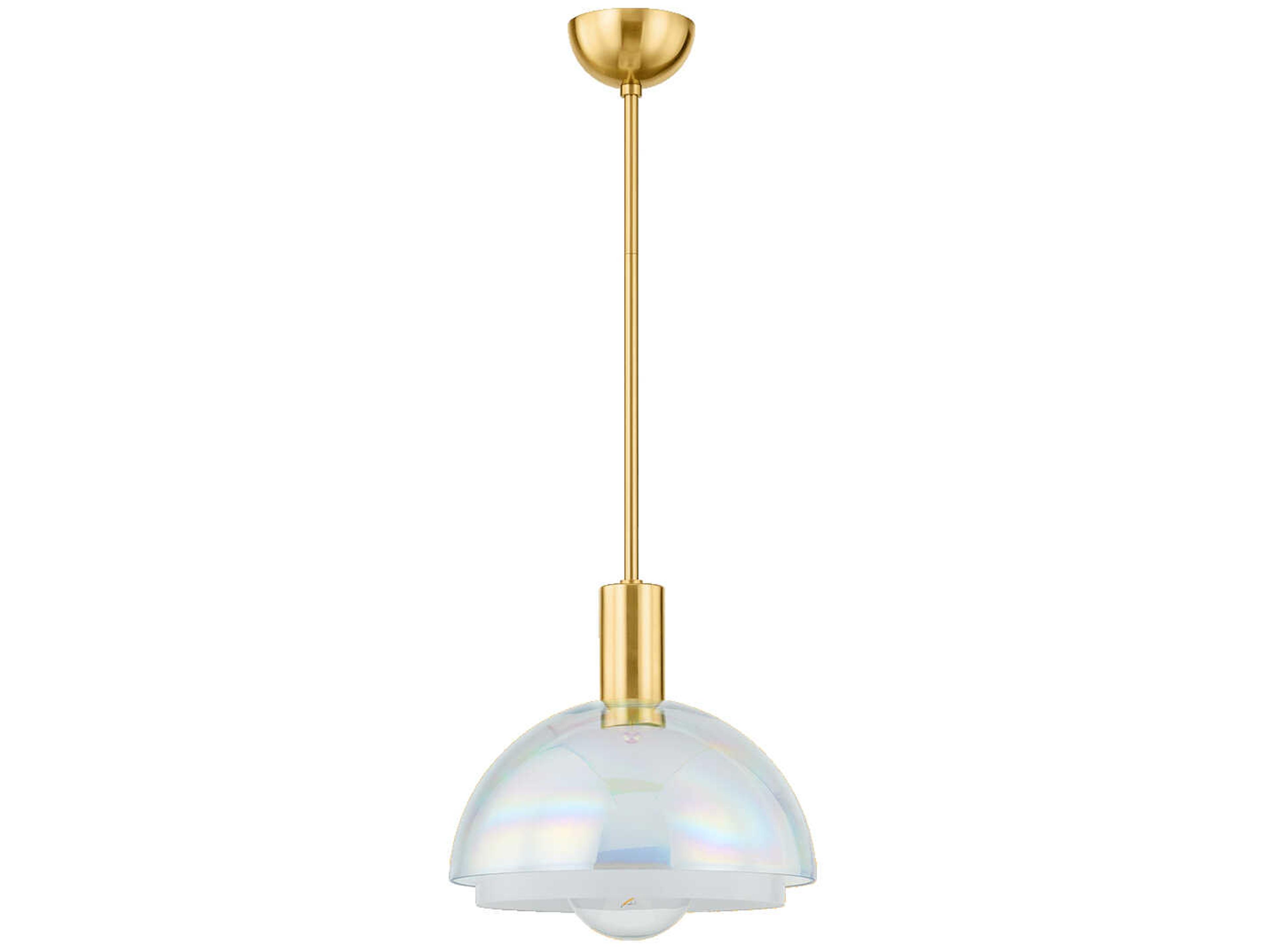 Mitzi Modena 1-Light Aged Brass Pendant