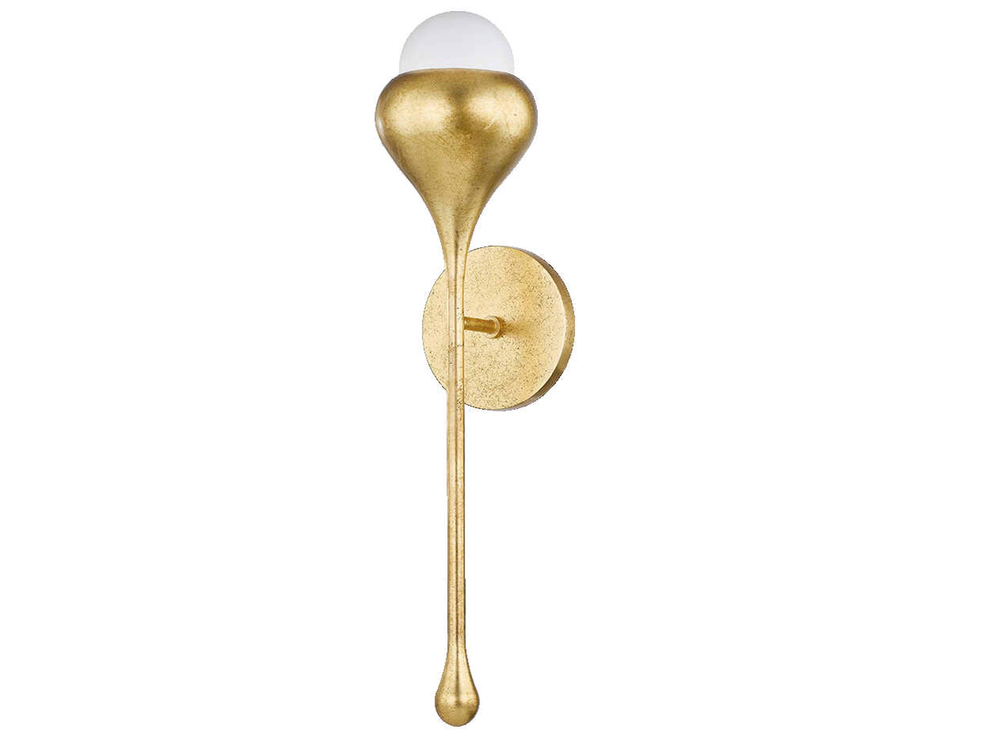 Mitzi Luciel 1-Light Vintage Gold Leaf Wall Sconce