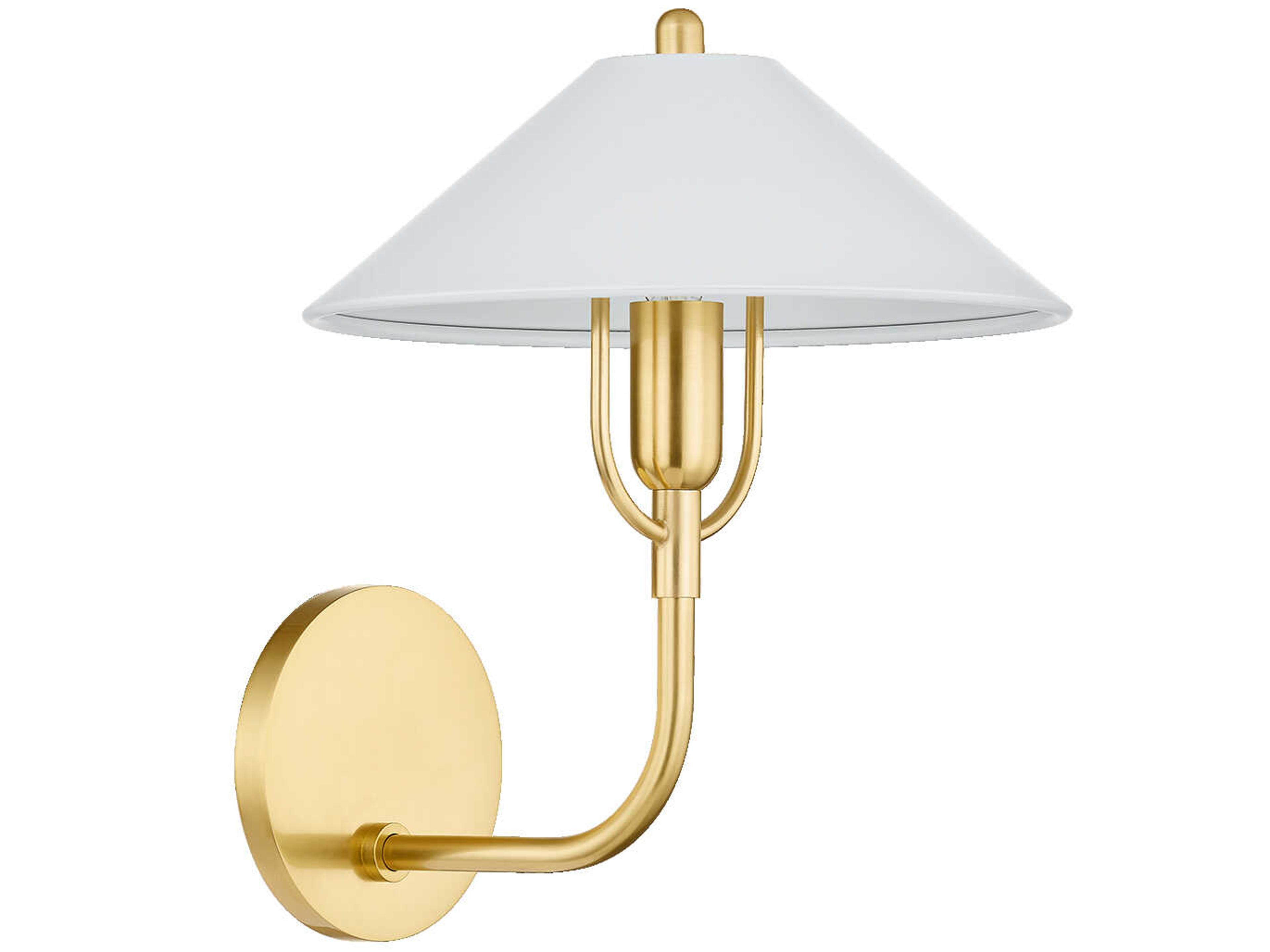 Mitzi Mariel 1-Light Aged Brass Soft White Wall Sconce