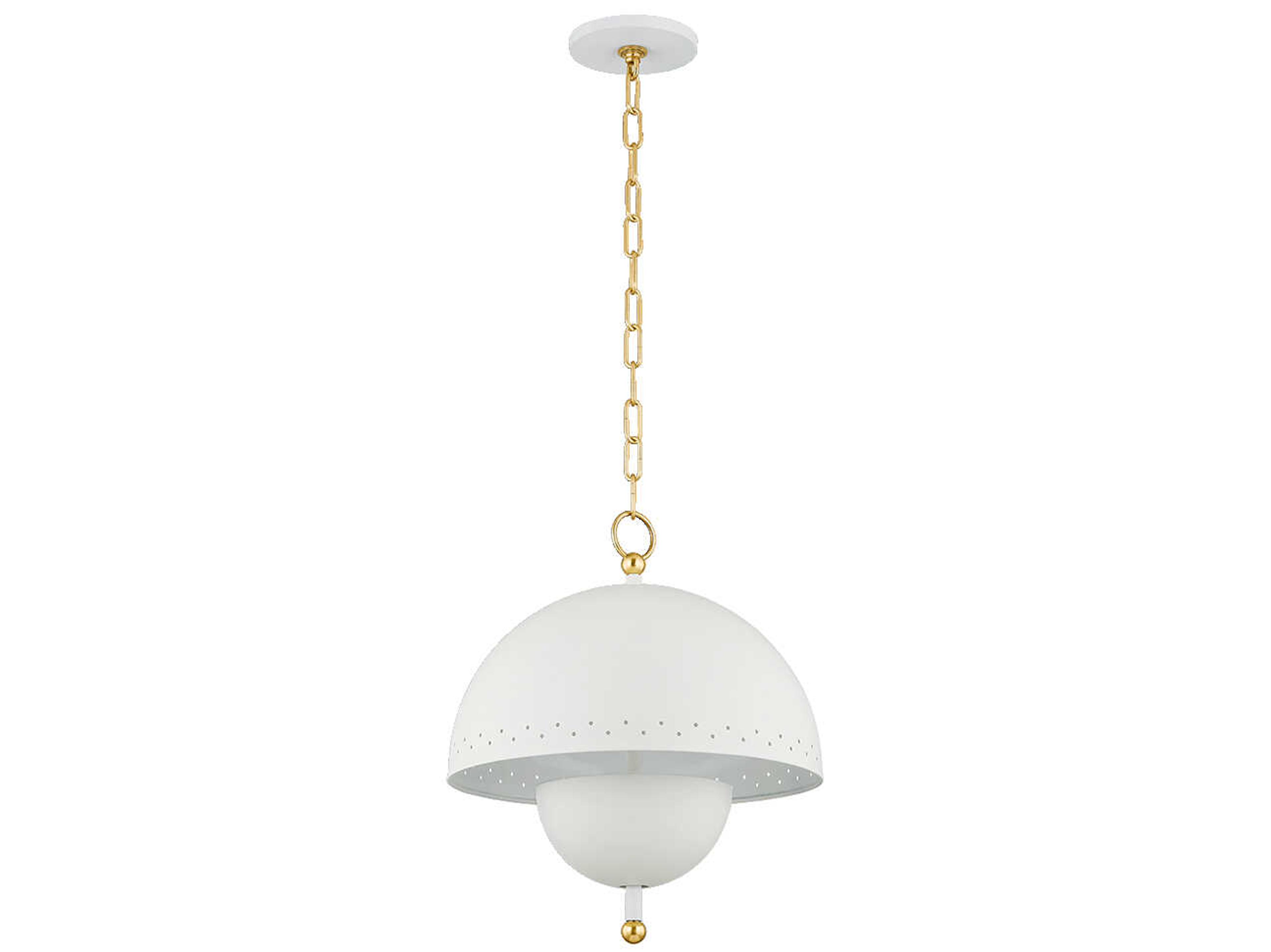 Mitzi Jojo 2-Light Aged Brass Soft White Pendant