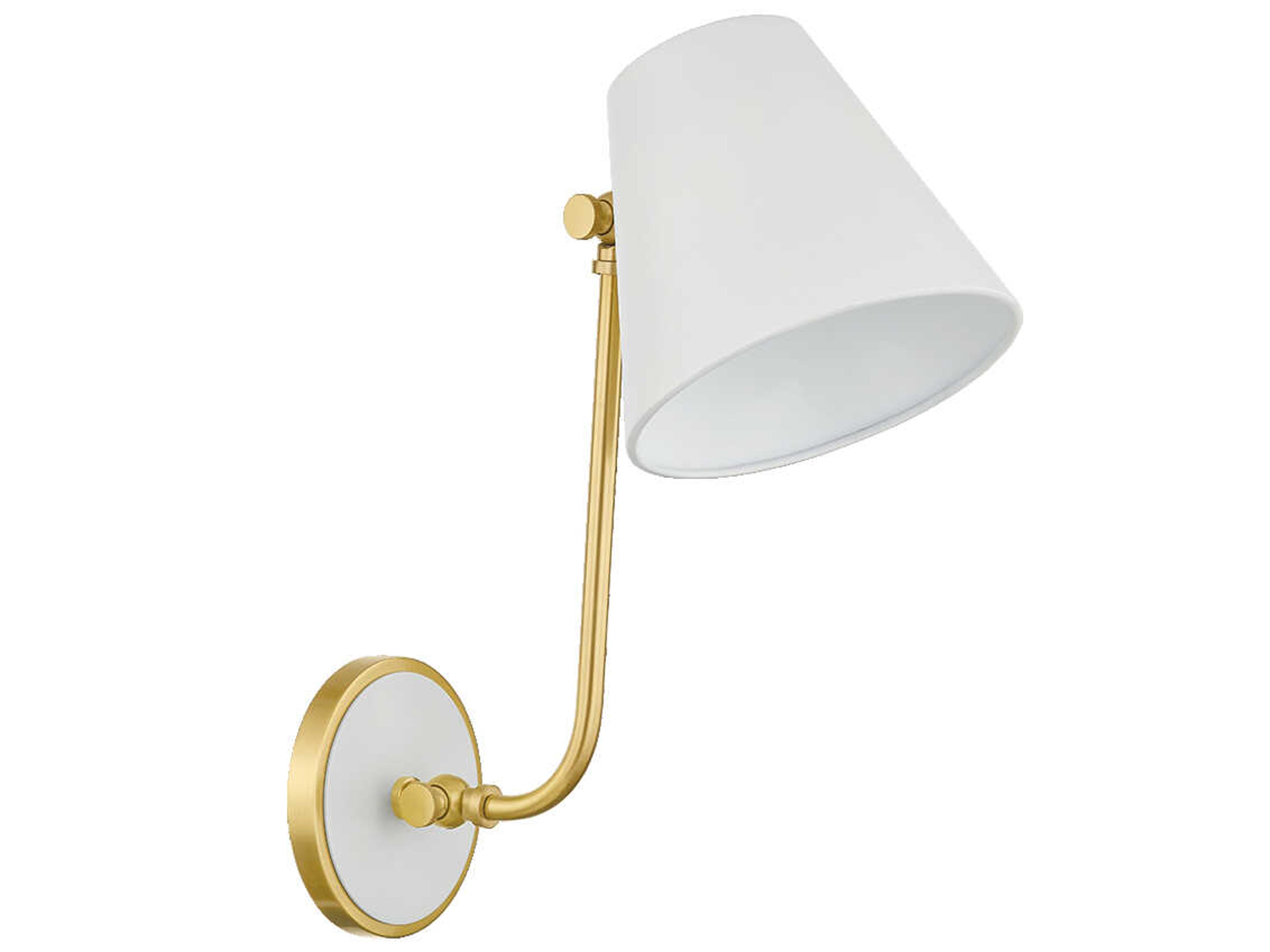 Mitzi Georgann 1-Light Aged Brass Soft White Wall Sconce