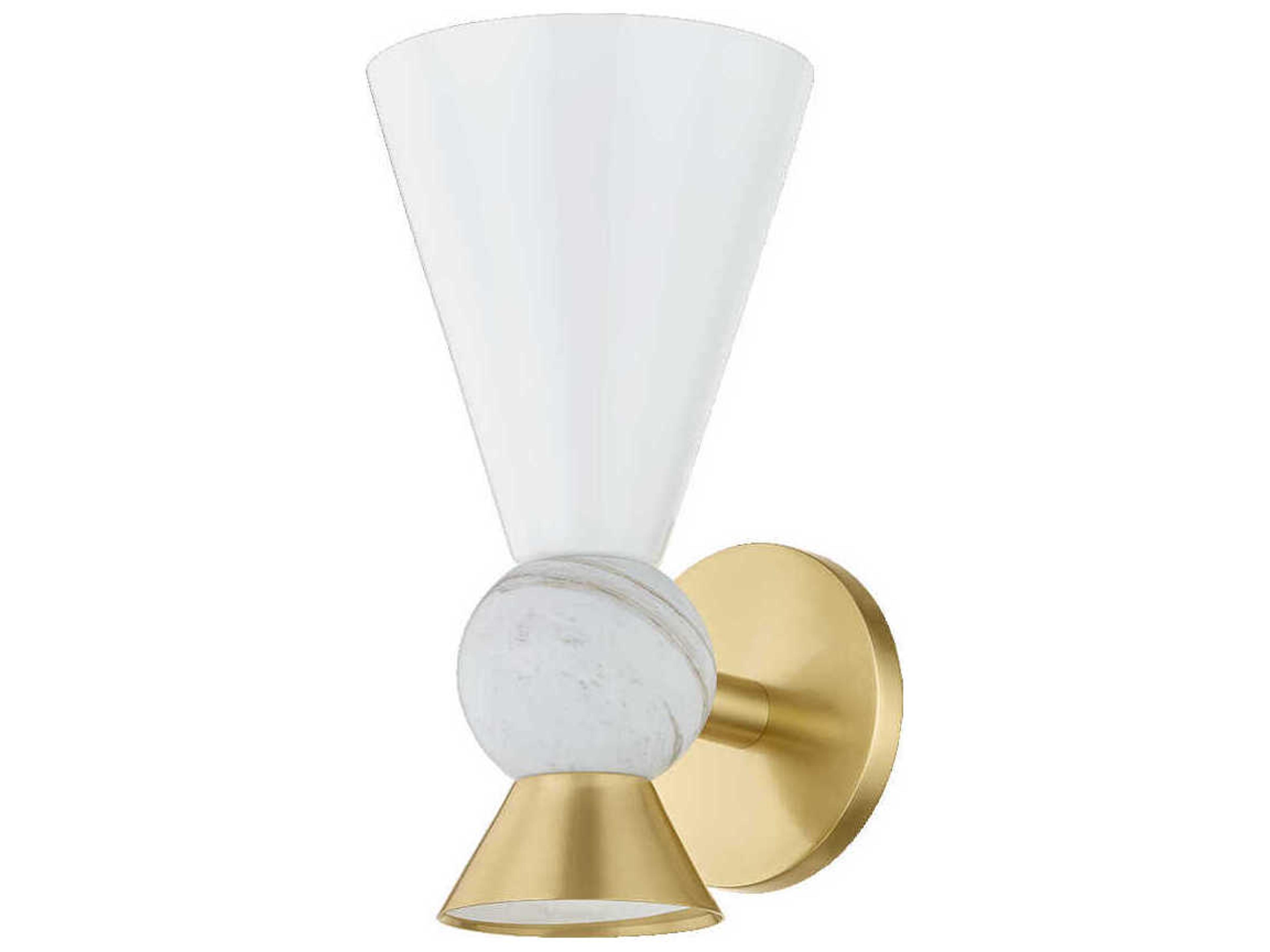 Mitzi Mona 1-Light Aged Brass Wall Sconce