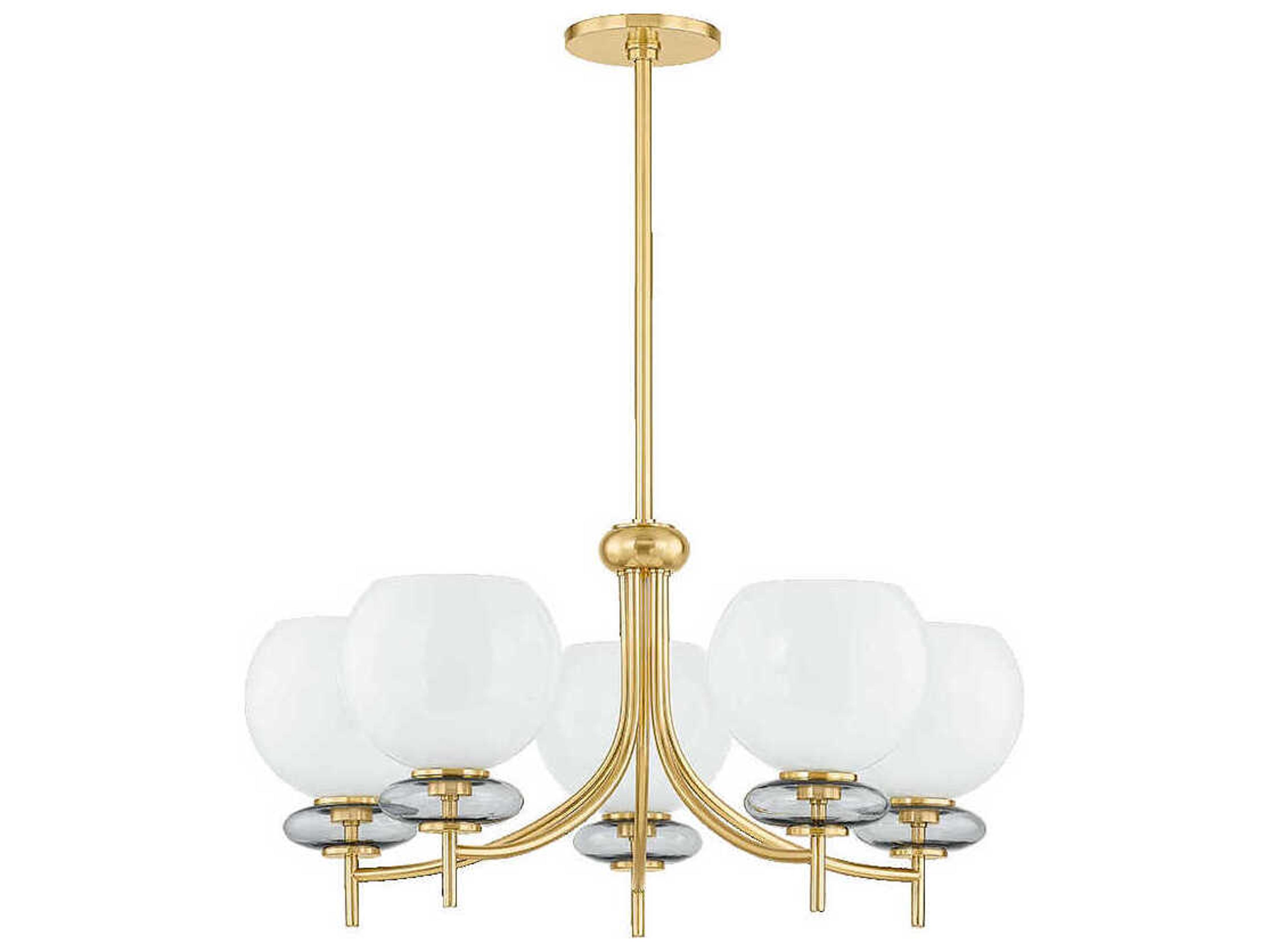 Mitzi Alexia 5-Light Aged Brass Chandelier