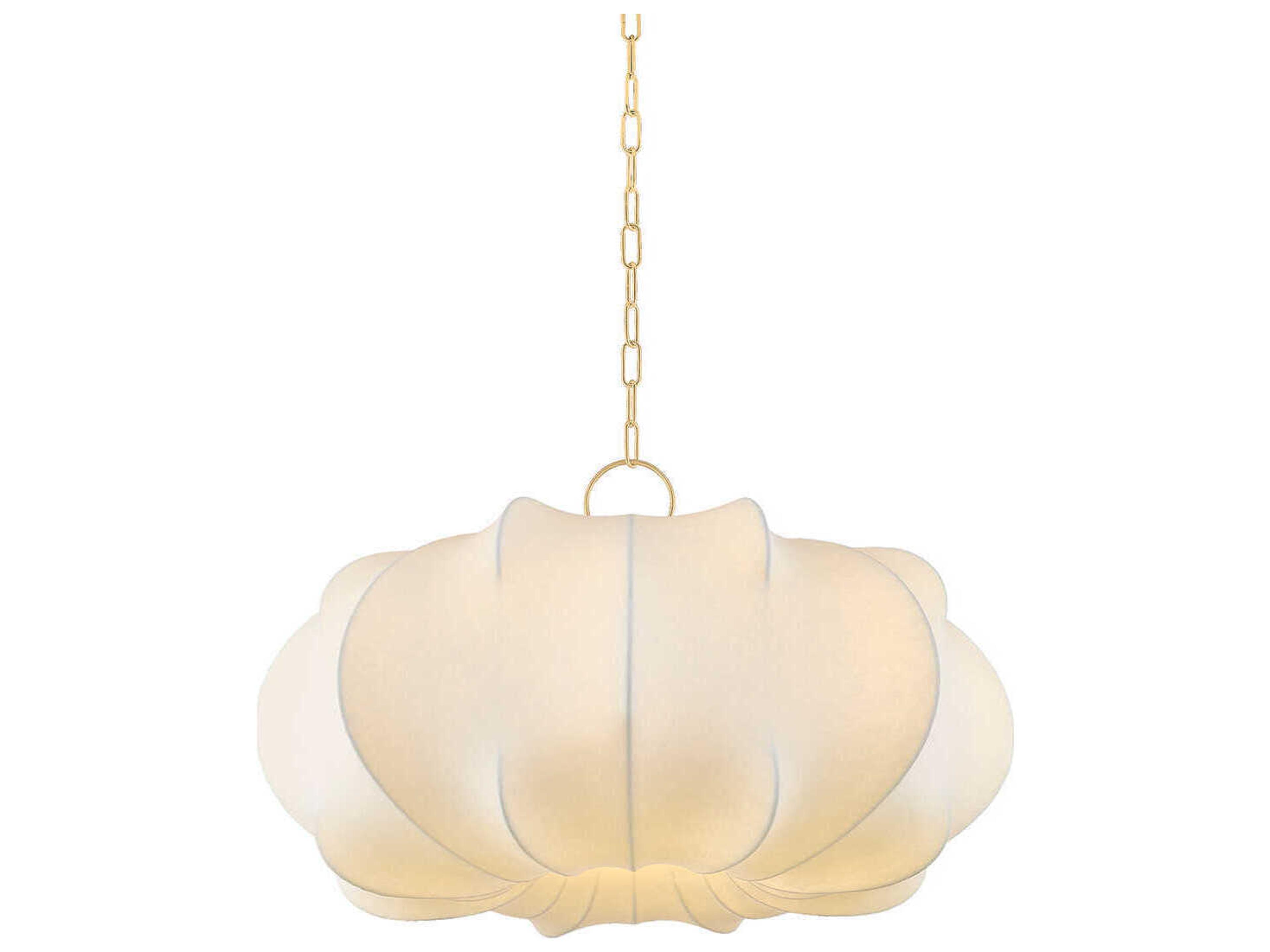 Mitzi Keilah 1-Light Aged Brass Pendant