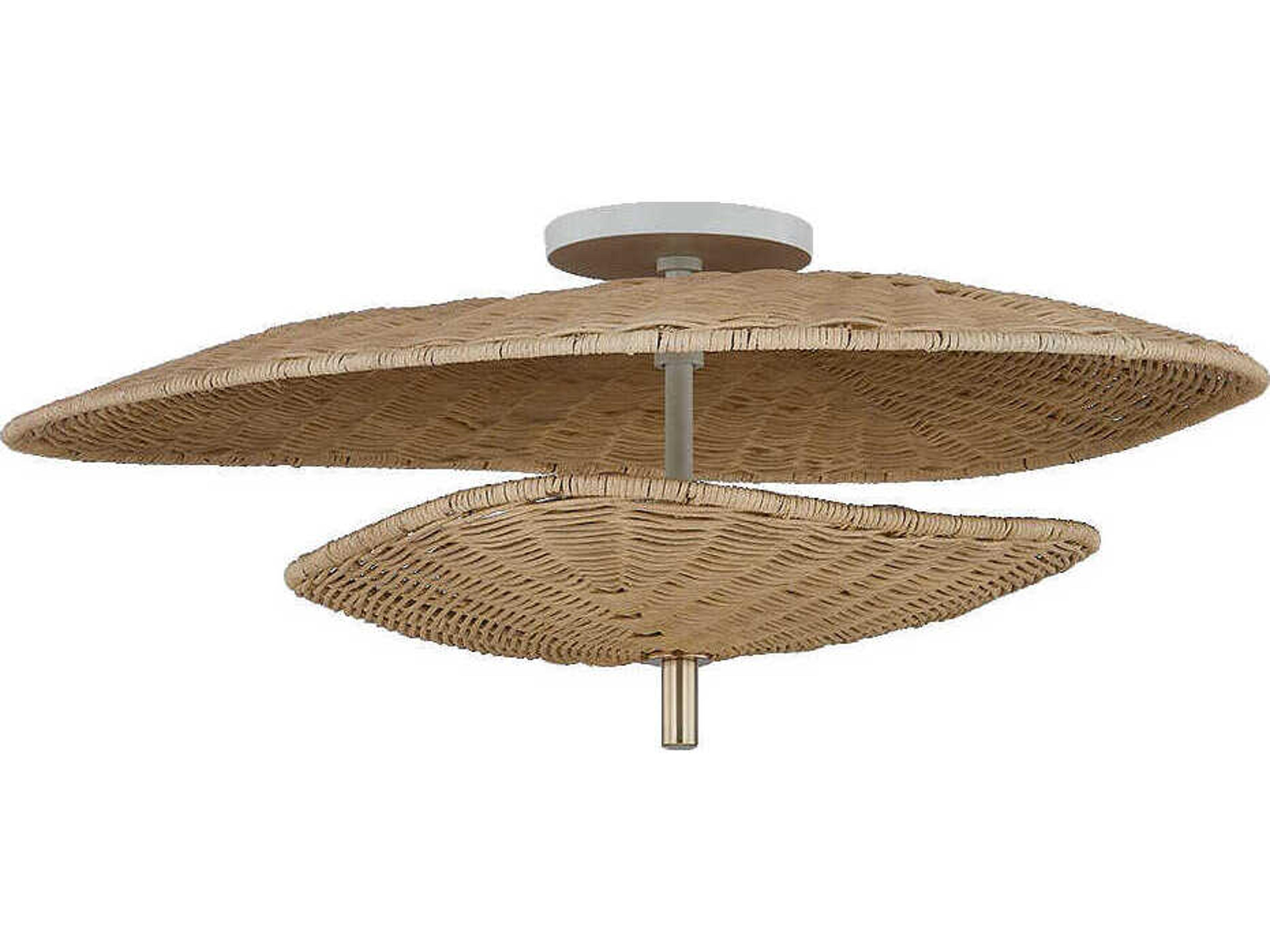 Mitzi Marigold 3-Light Aged Brass Brown Semi Flush Mount