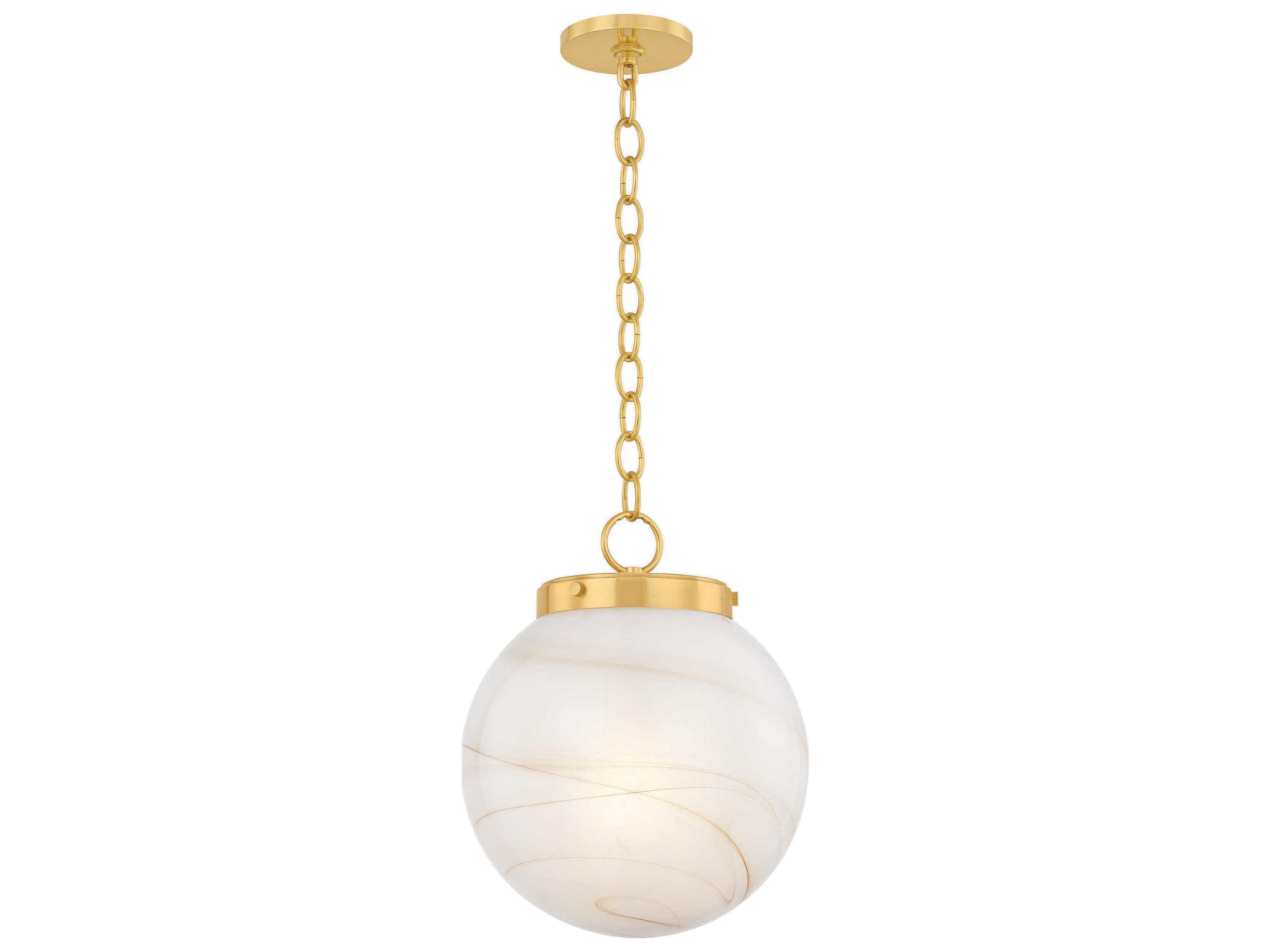 Mitzi Ambra 1-Light Aged Brass Mini Pendant