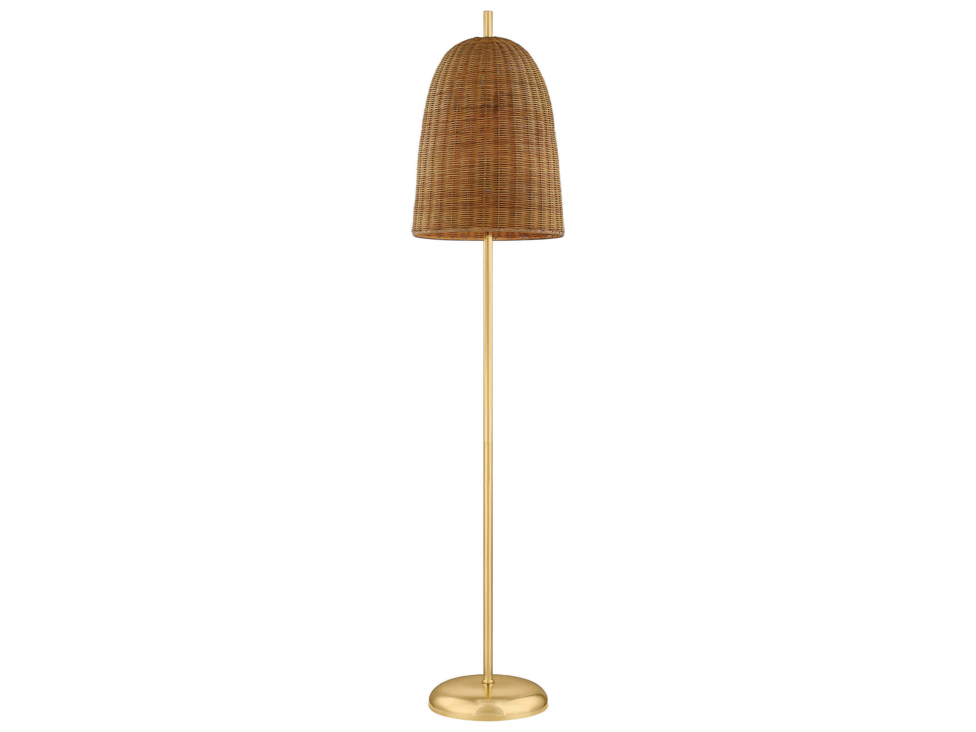 Mitzi Beatrice Aged Brass Floor Lamp
