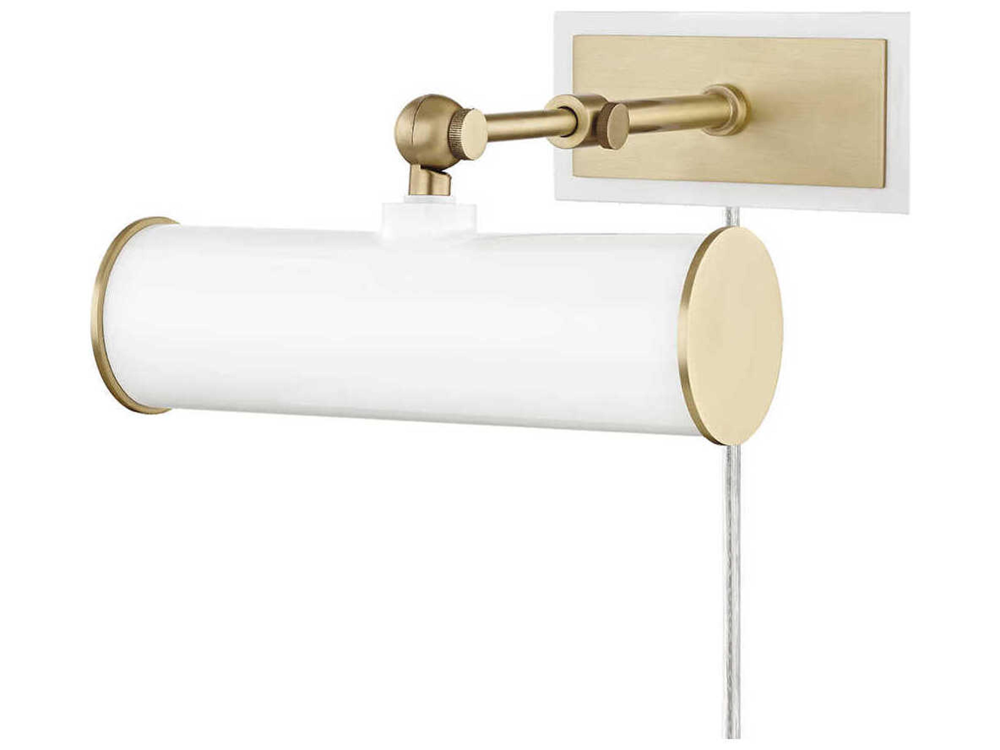 Mitzi Holly 1-Light Aged Brass Soft Off White Picture Light