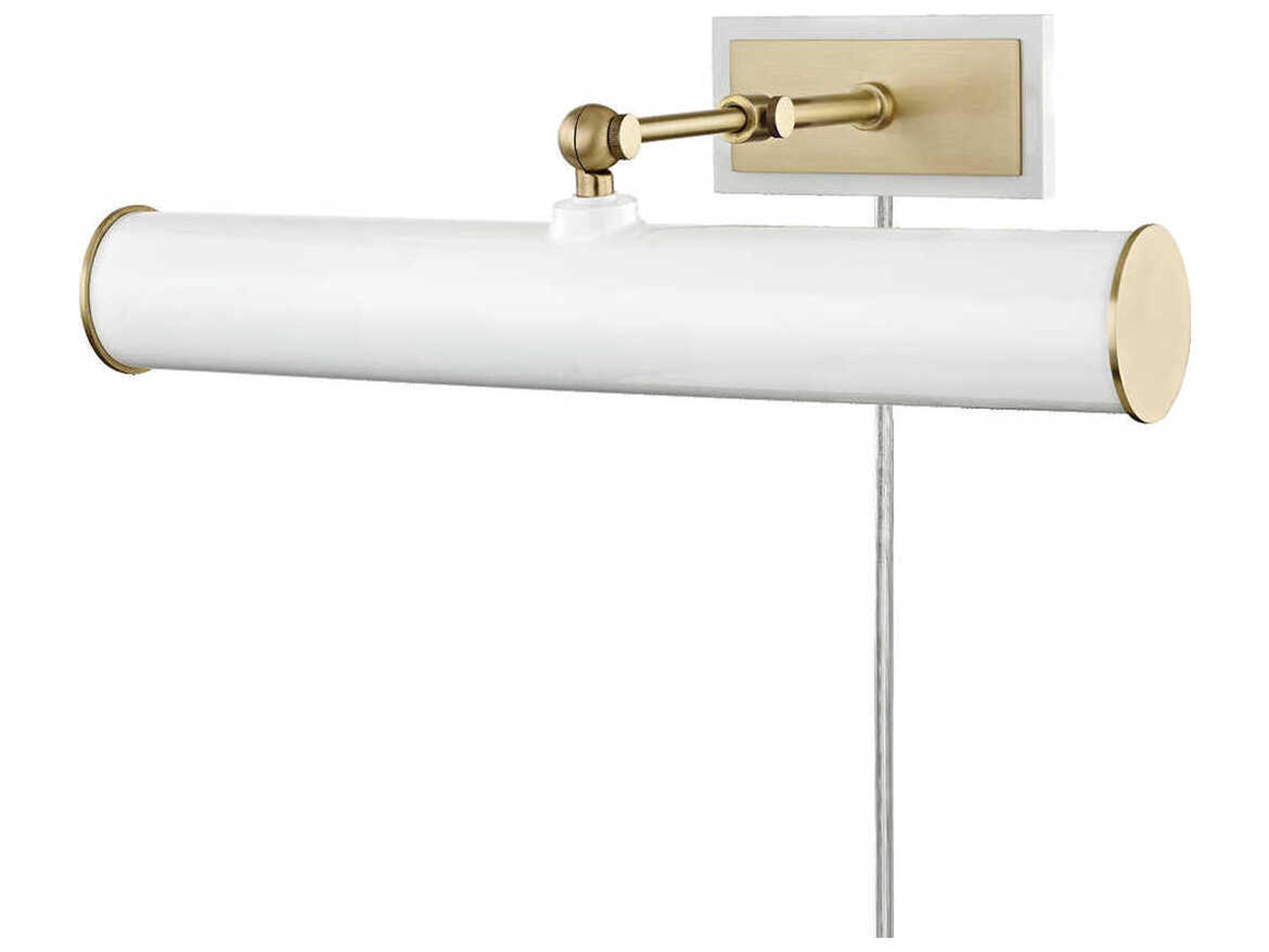 Mitzi Holly 2-Light Aged Brass Soft Off White Picture Light