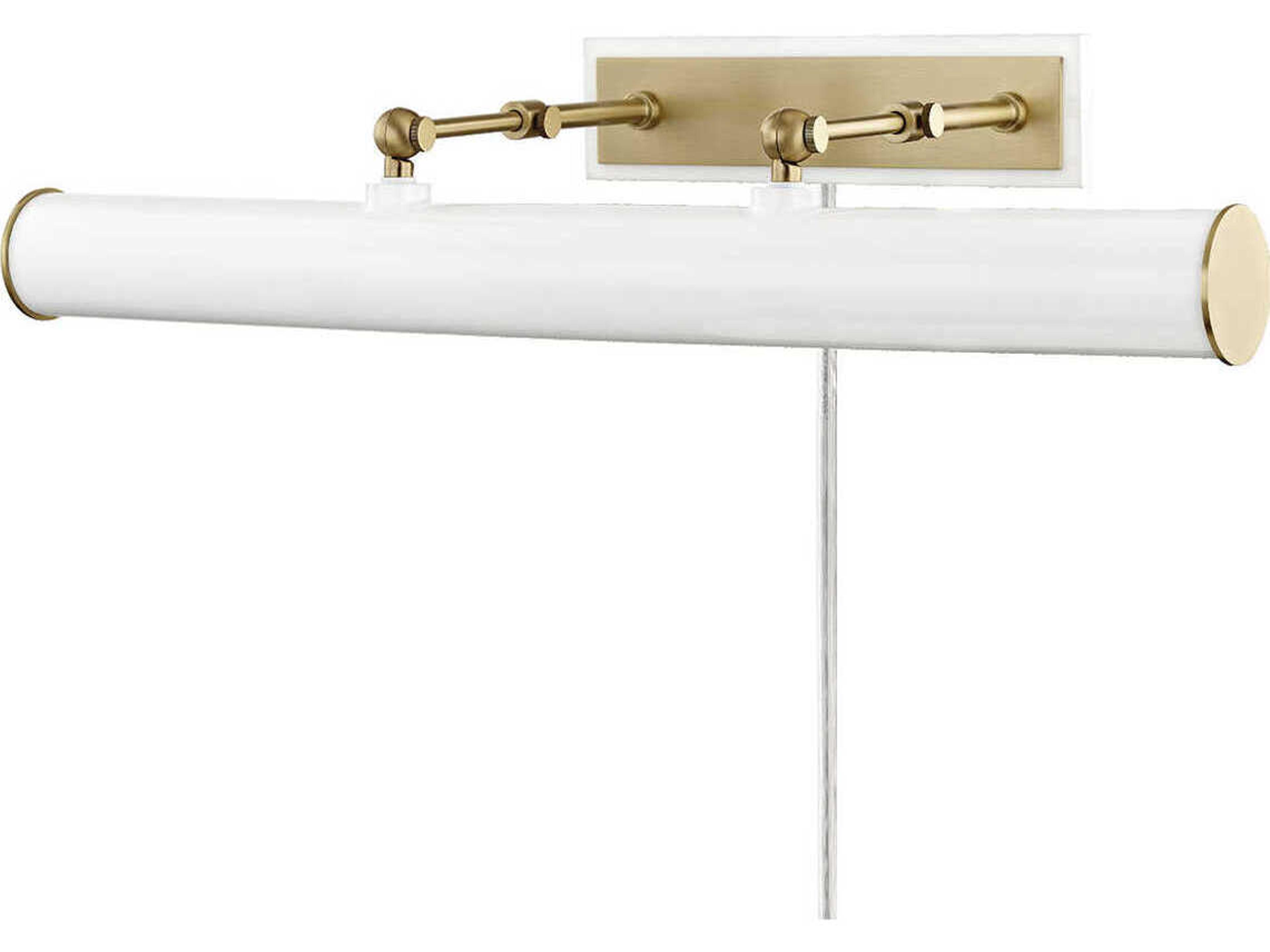 Mitzi Holly 3-Light Aged Brass Soft Off White Picture Light