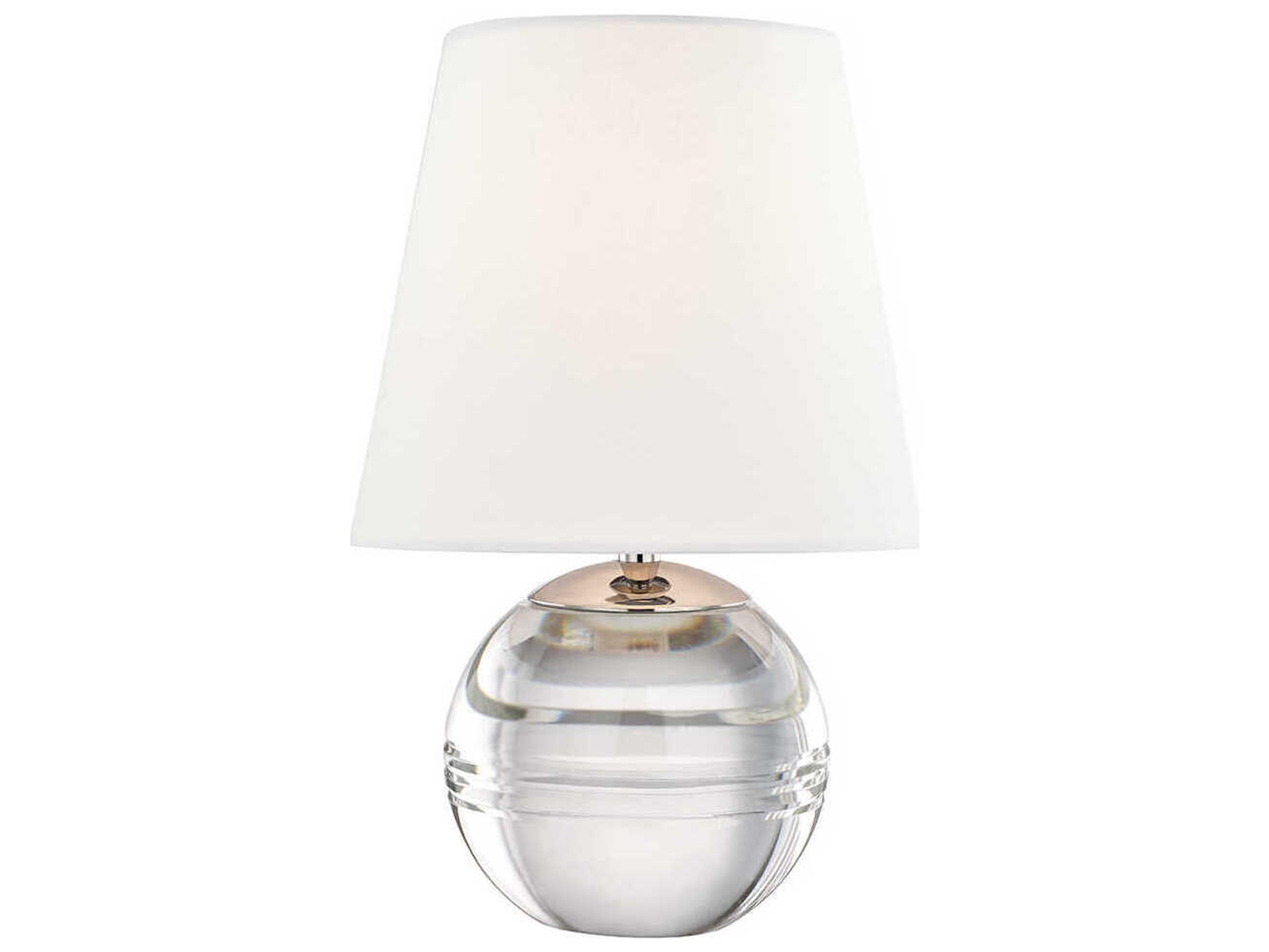 Mitzi Nicole Polished Nickel Crystal Table Lamp