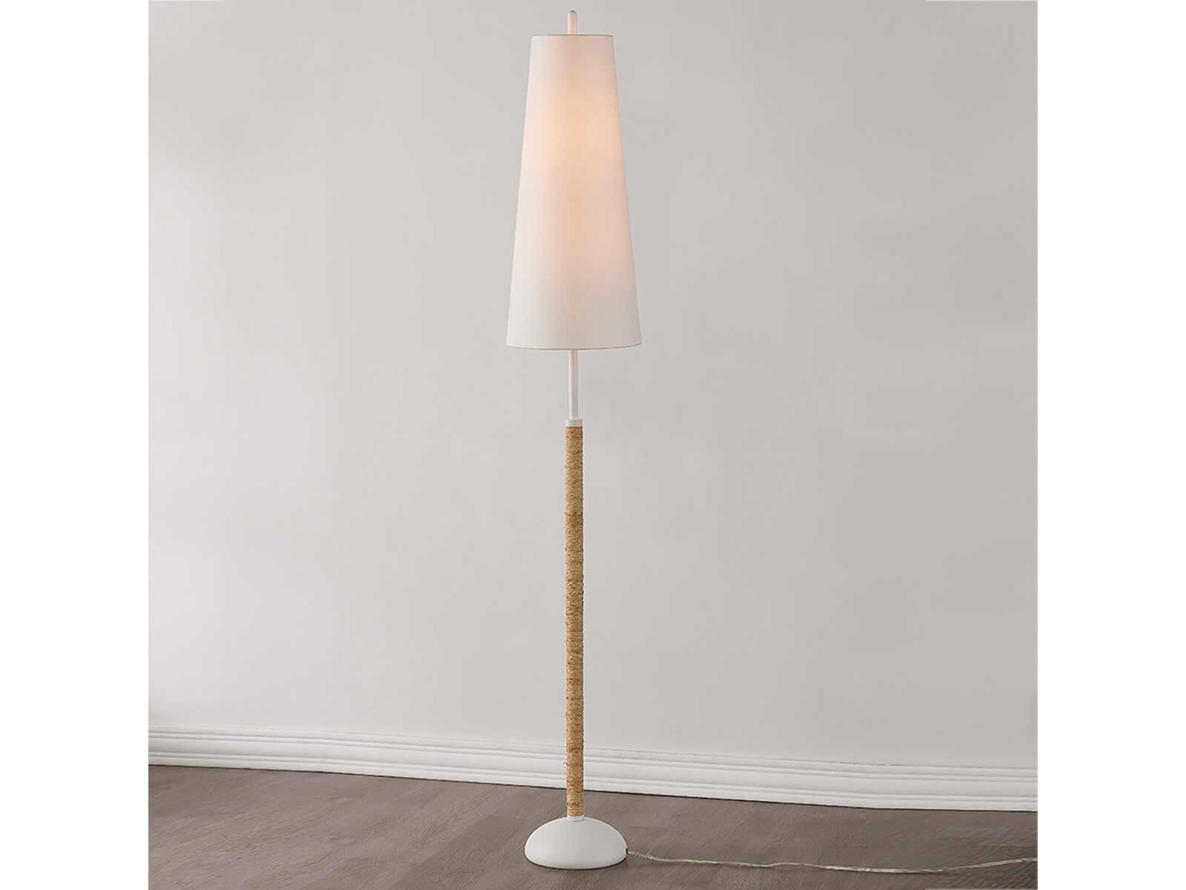 Mitzi Mariana Textured White Floor Lamp