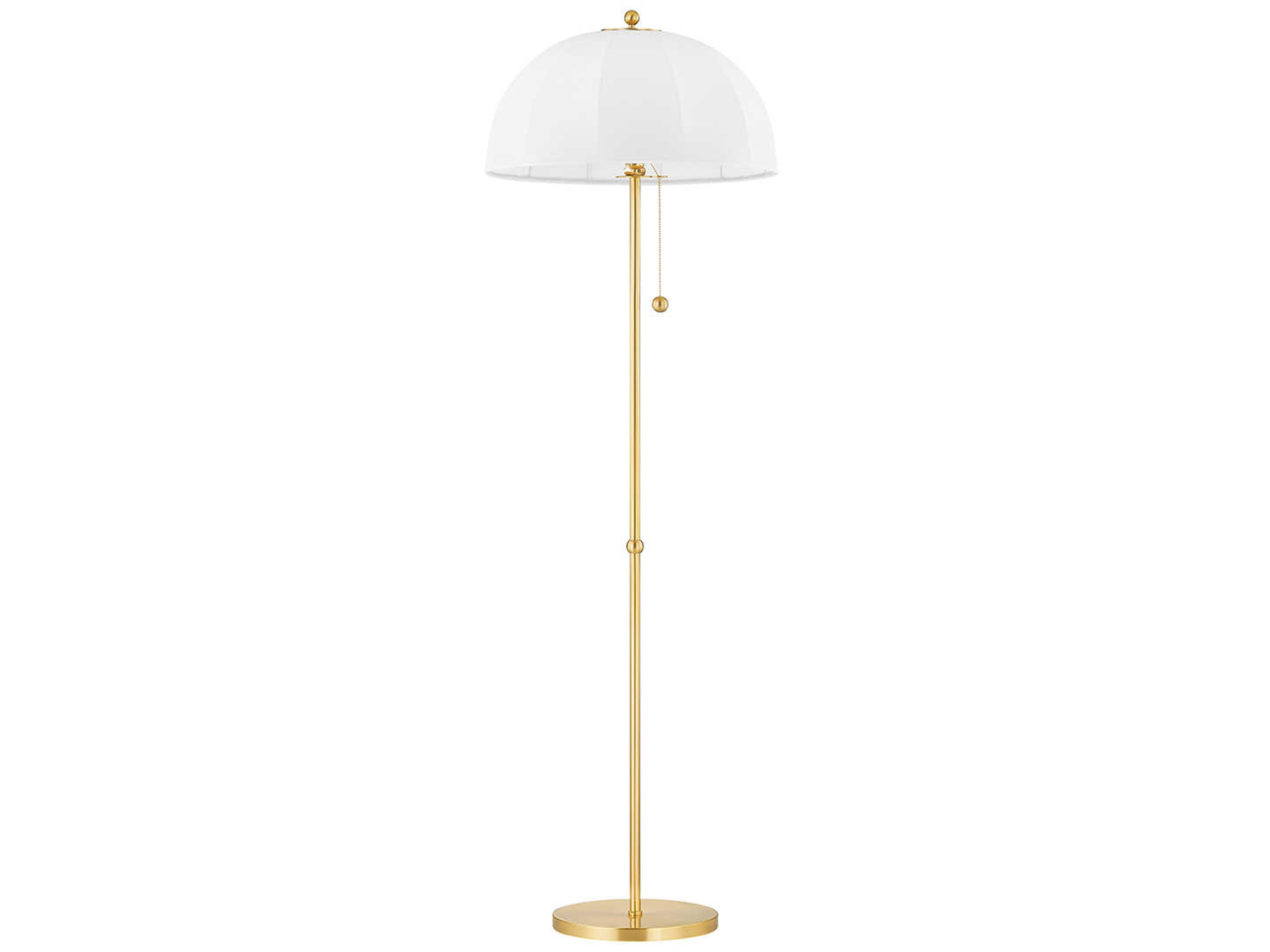 Mitzi Meshelle Aged Brass Floor Lamp