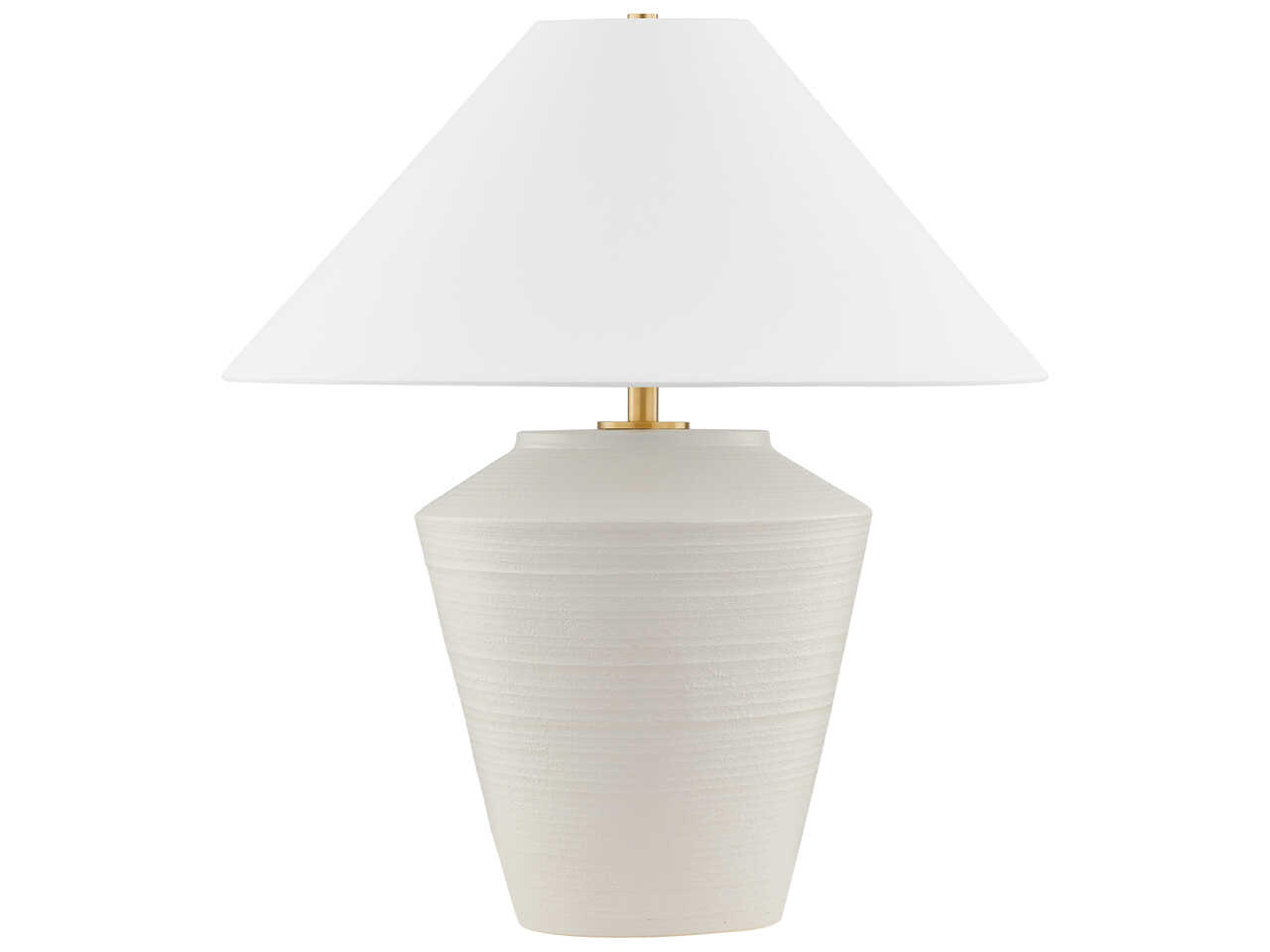 Mitzi Rachie White Linen Table Lamp