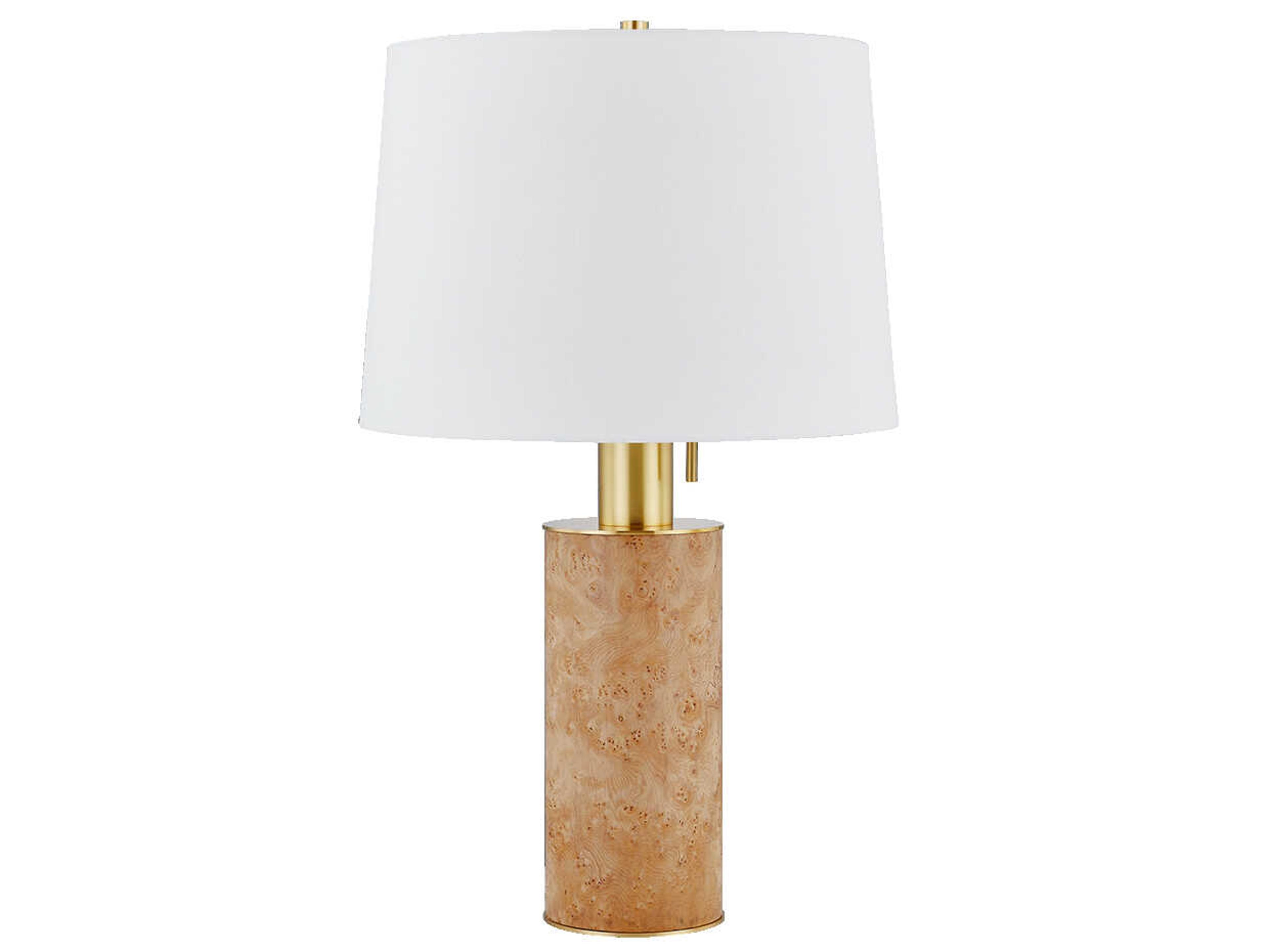 Mitzi Clarissa Aged Brass Brown Buffet Lamp