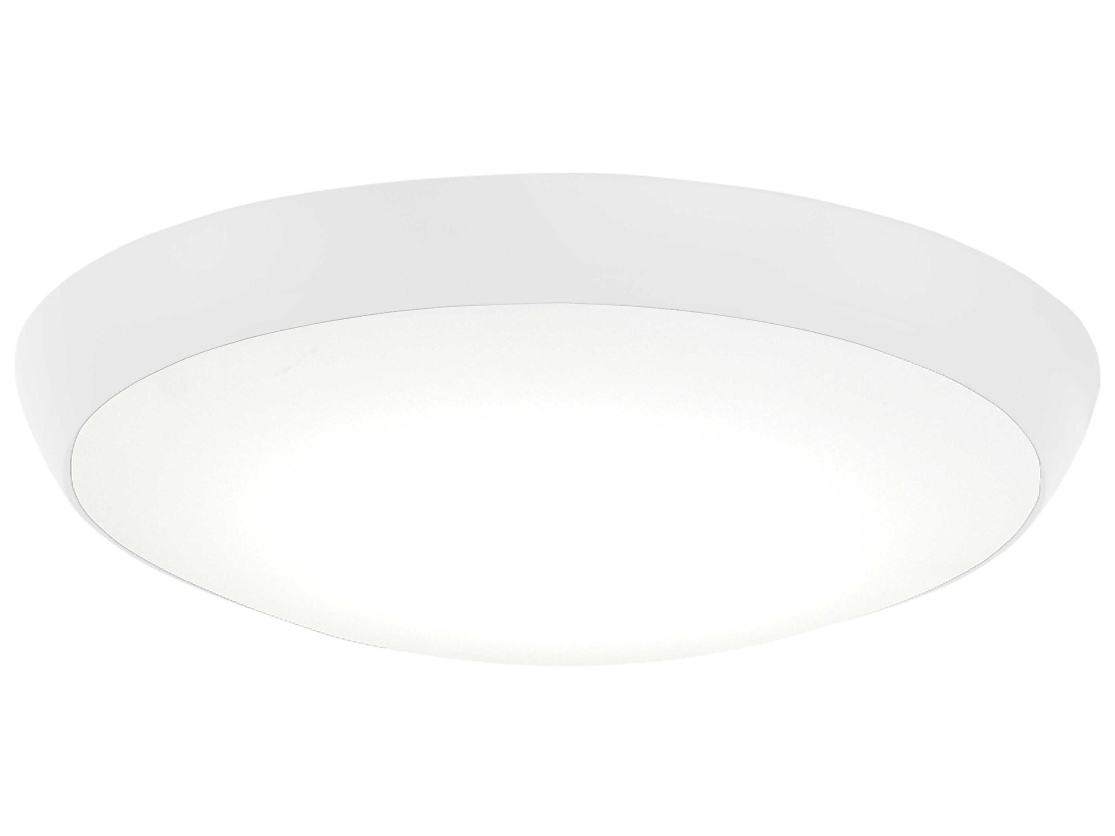 Minka-Aire Simple Flat White Fan Light Kit