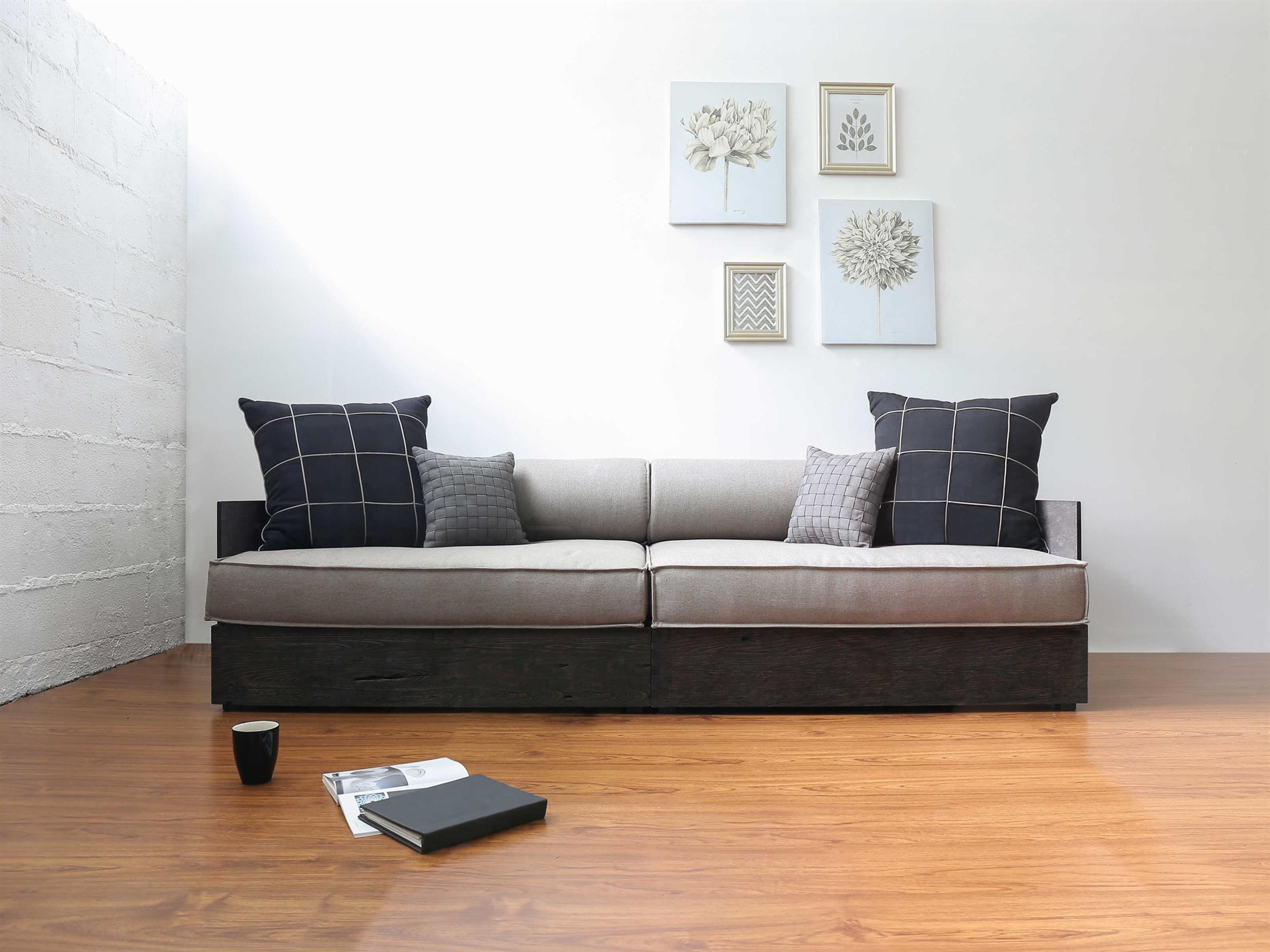 Mamagreen Aiko Teak Cushion Patio Lounge Set