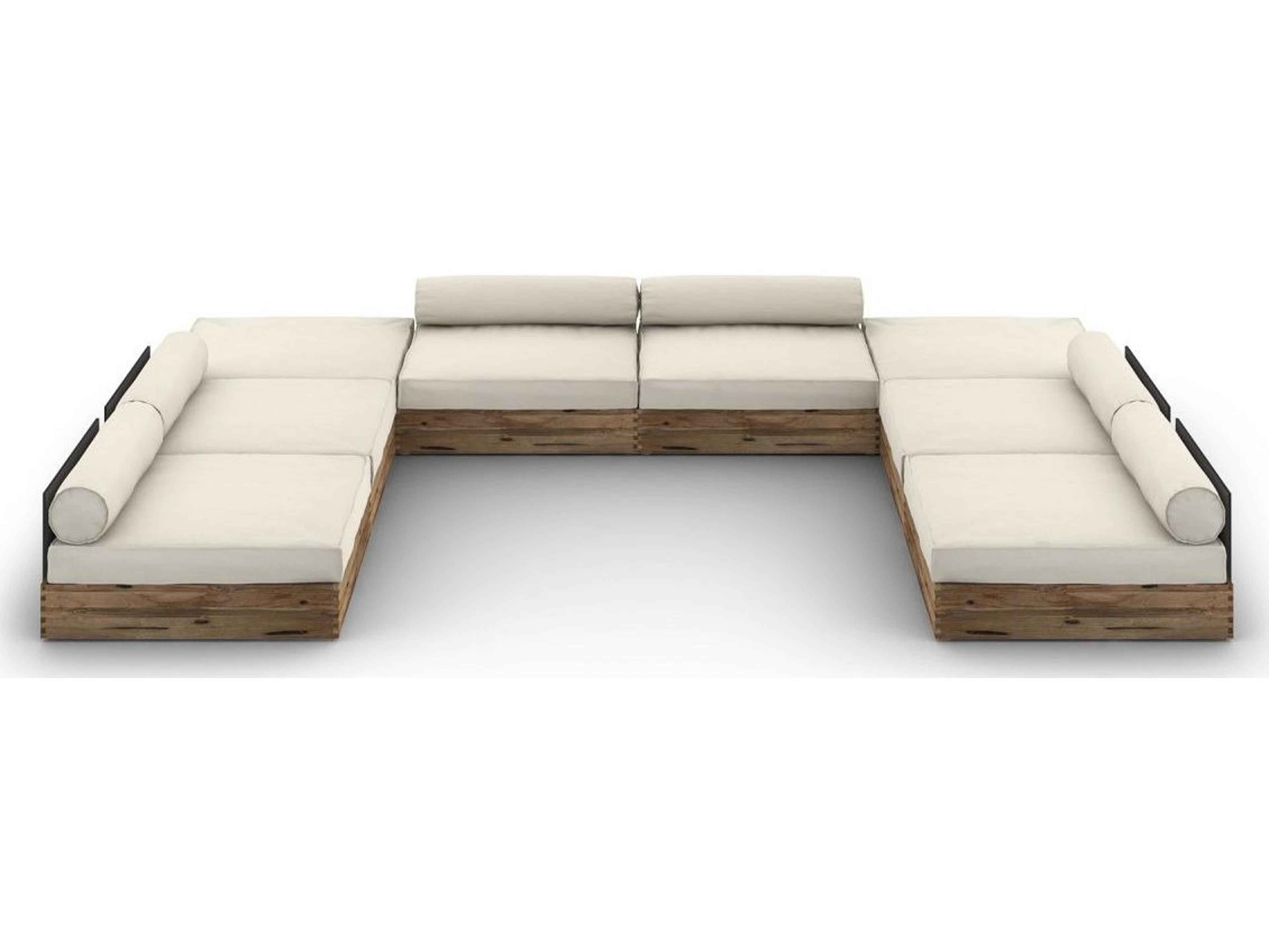 MamaGreen Aiko Teak Cushion Outdoor Patio Lounge Set