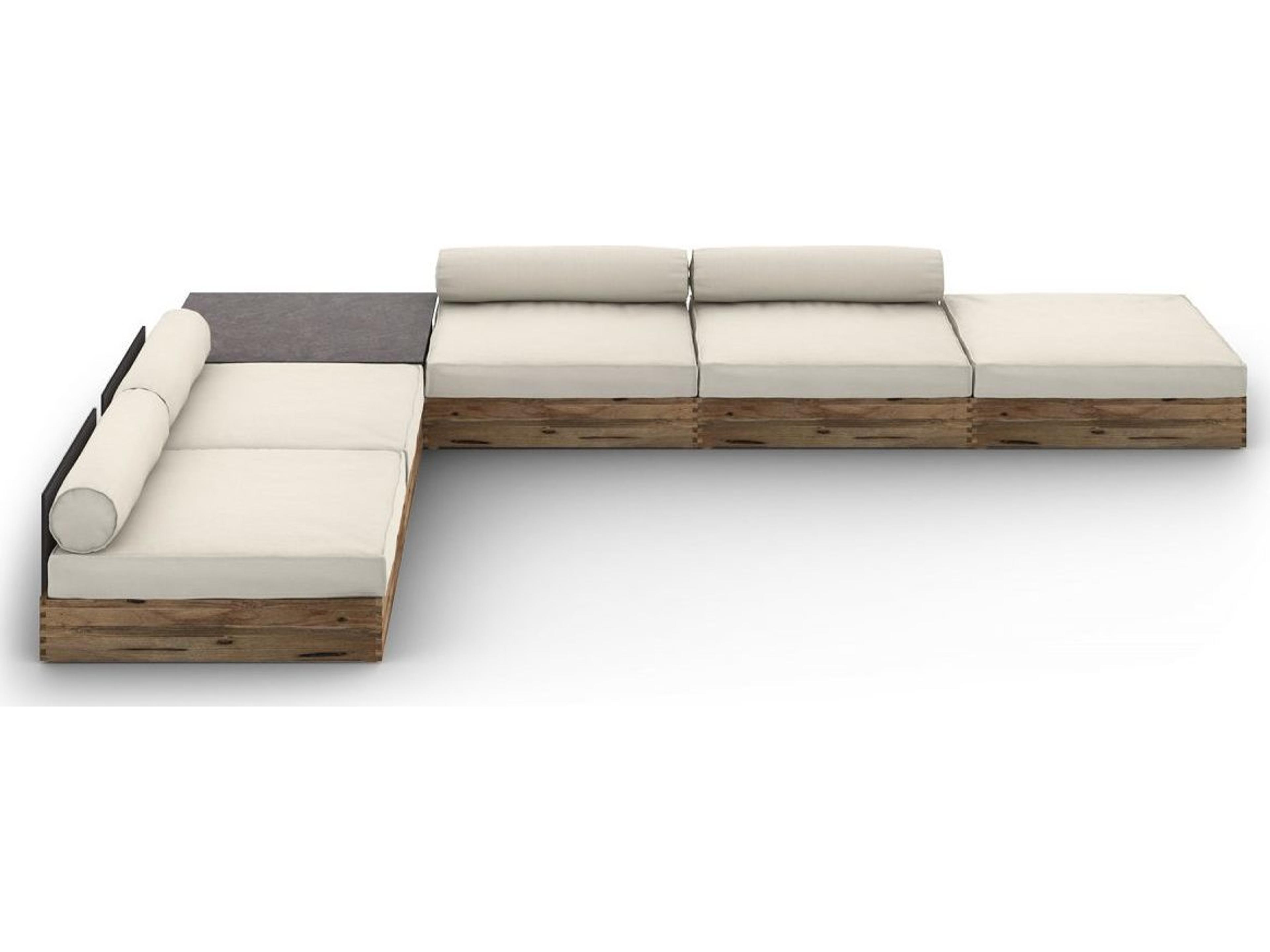 MamaGreen Aiko Teak Cushion Patio Lounge Set