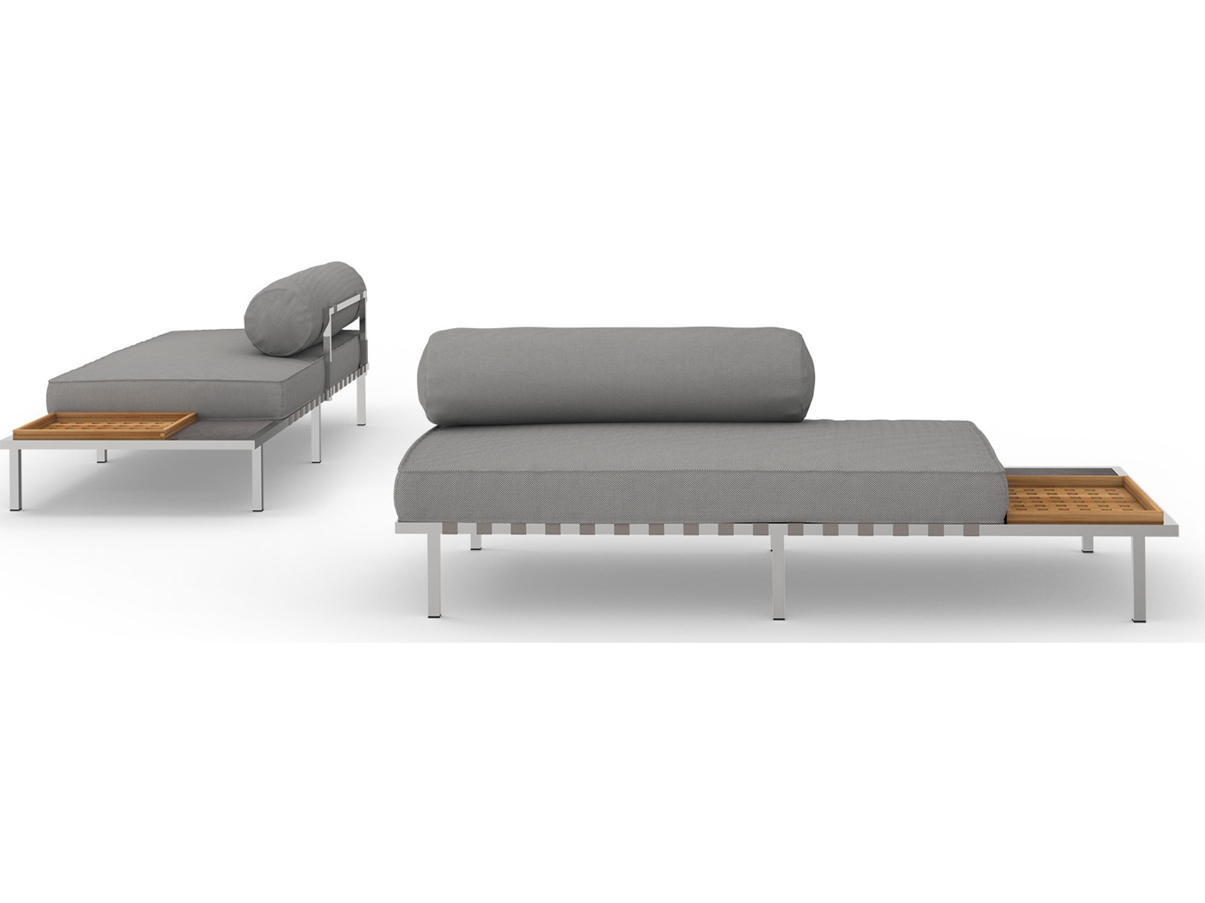 MamaGreen Albatross 316 Stainless Steel Sectional Left Hand Outdoor Loveseat