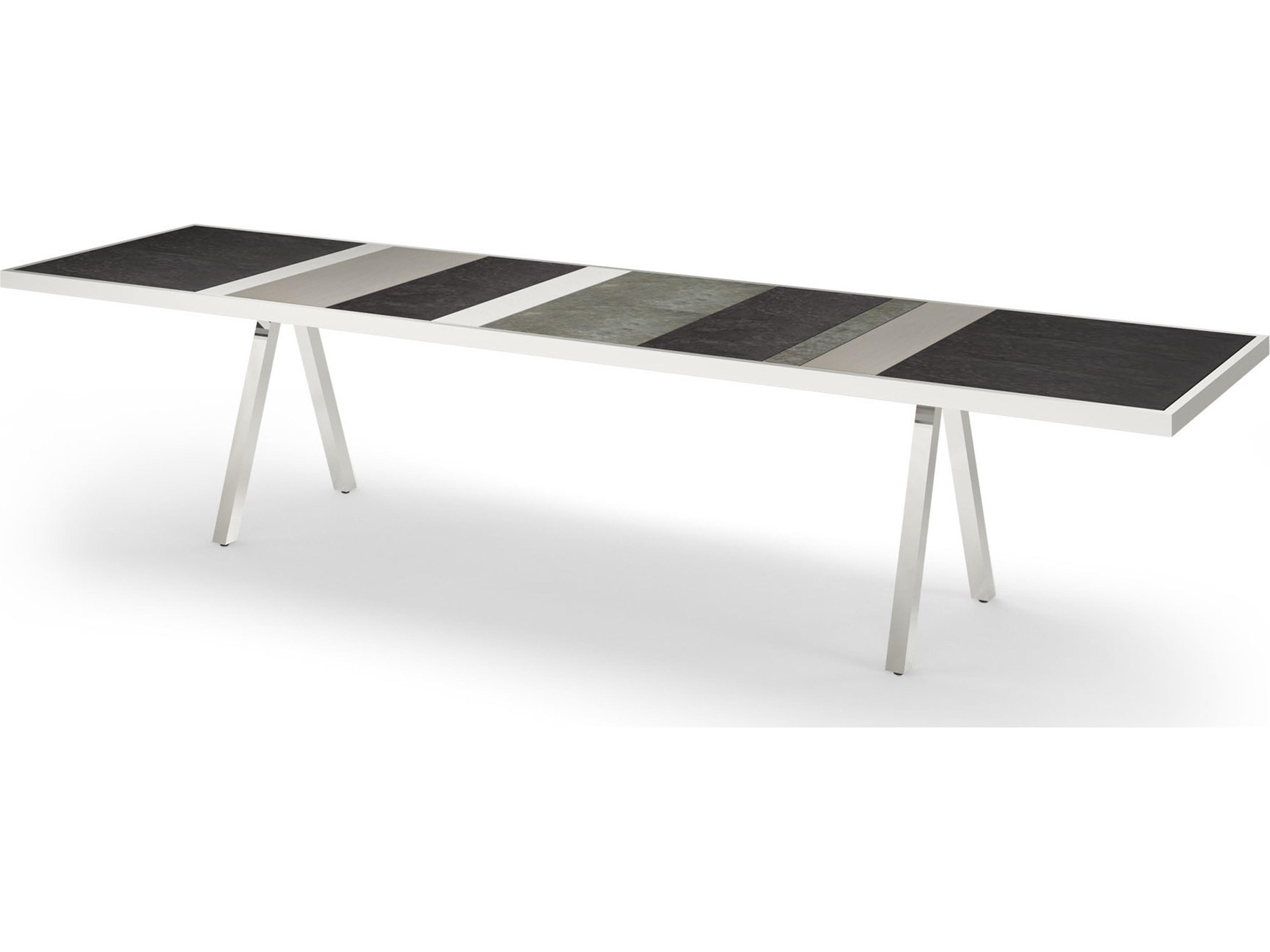 MamaGreen Albatross Rectangular HPL Top Outdoor Dining Table