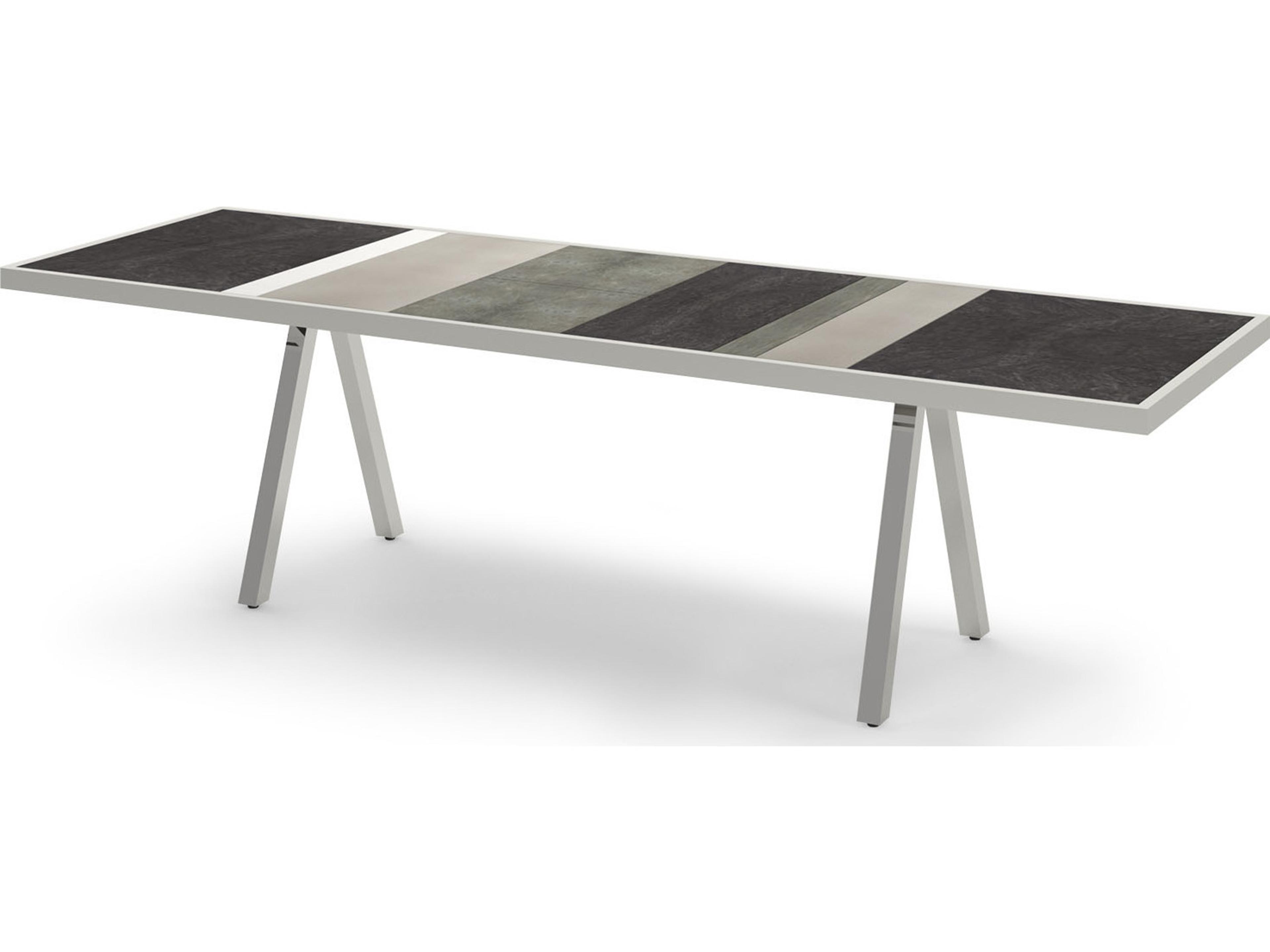 MamaGreen Albatross Rectangular HPL Top Outdoor Patio Dining Table