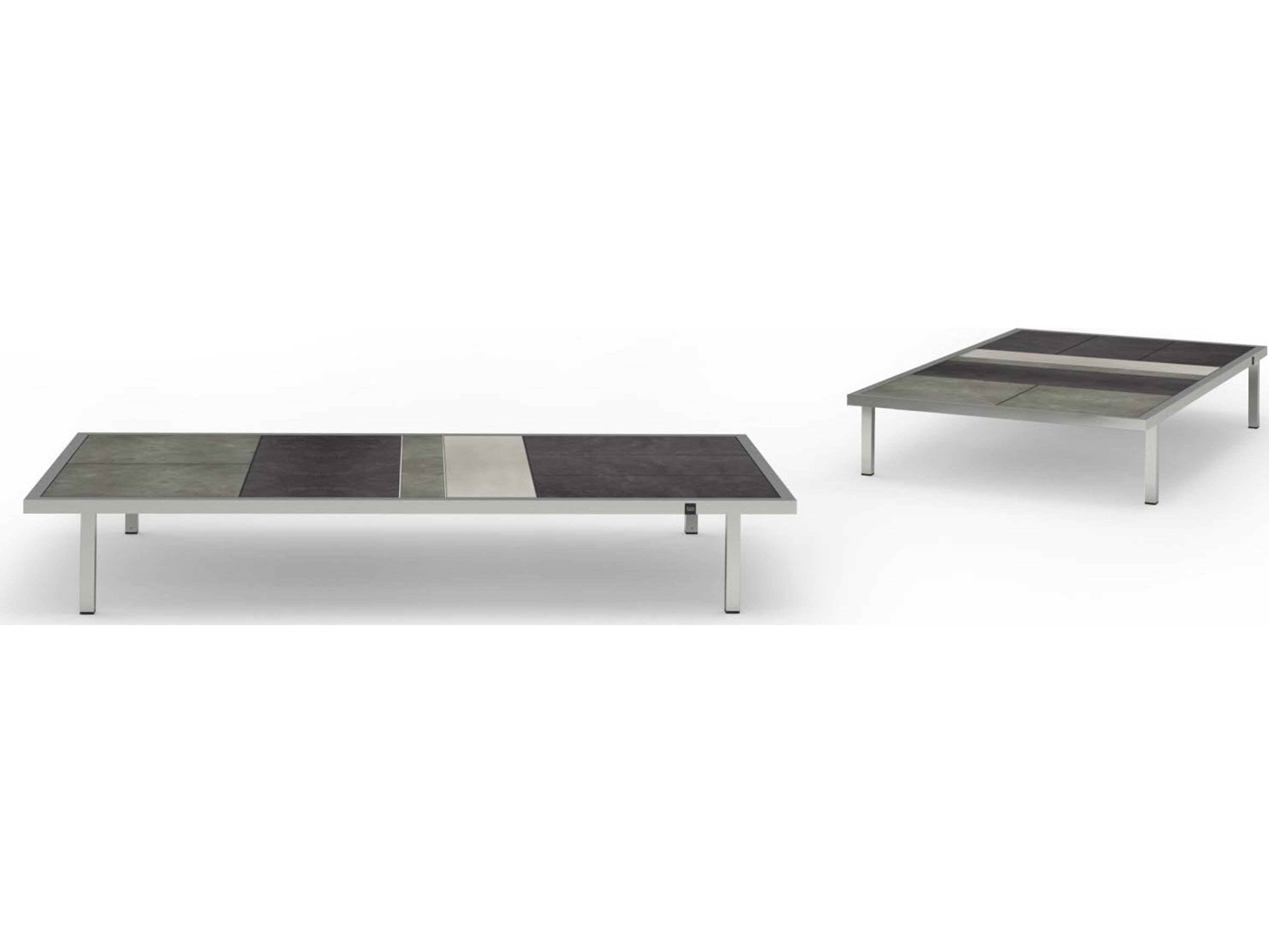 MamaGreen Albatross Rectangular HPL Top Patio Coffee Table