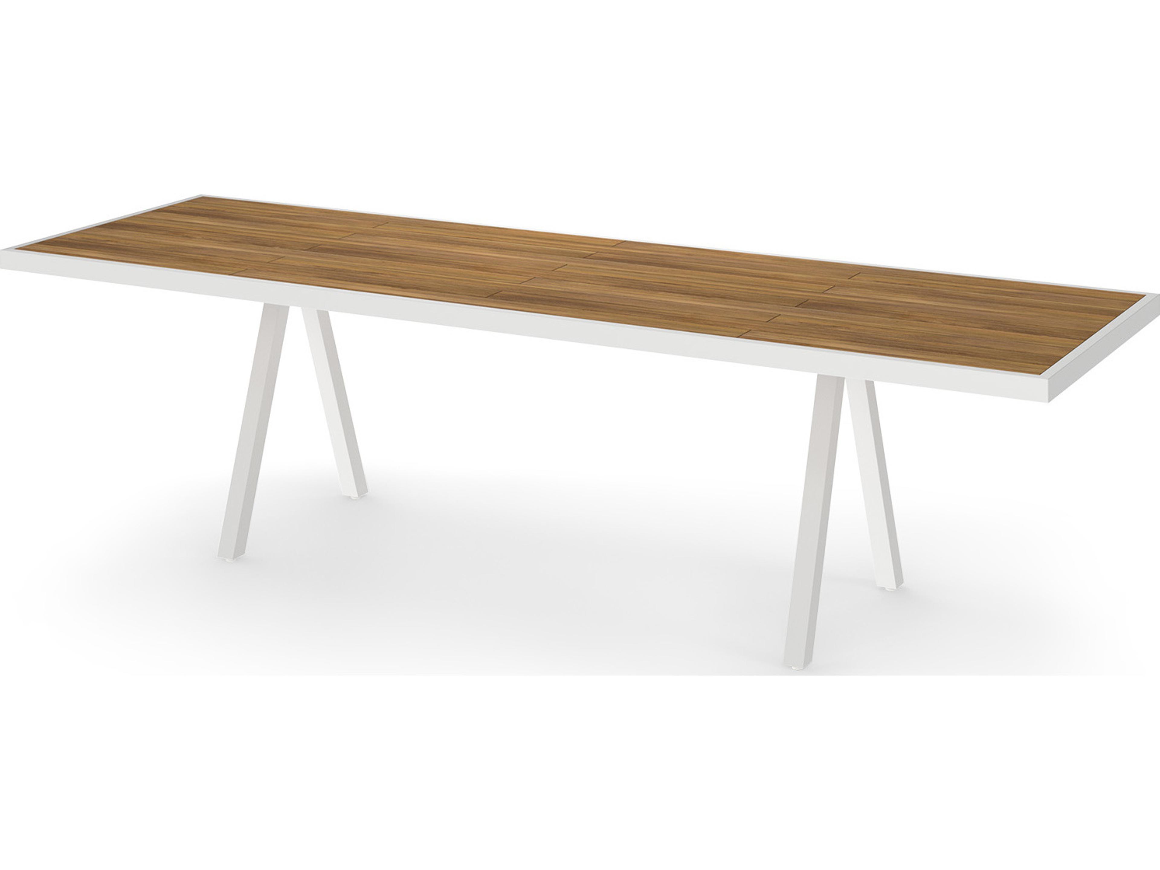 Albatross Rectangular Teak Top Patio Dining Table