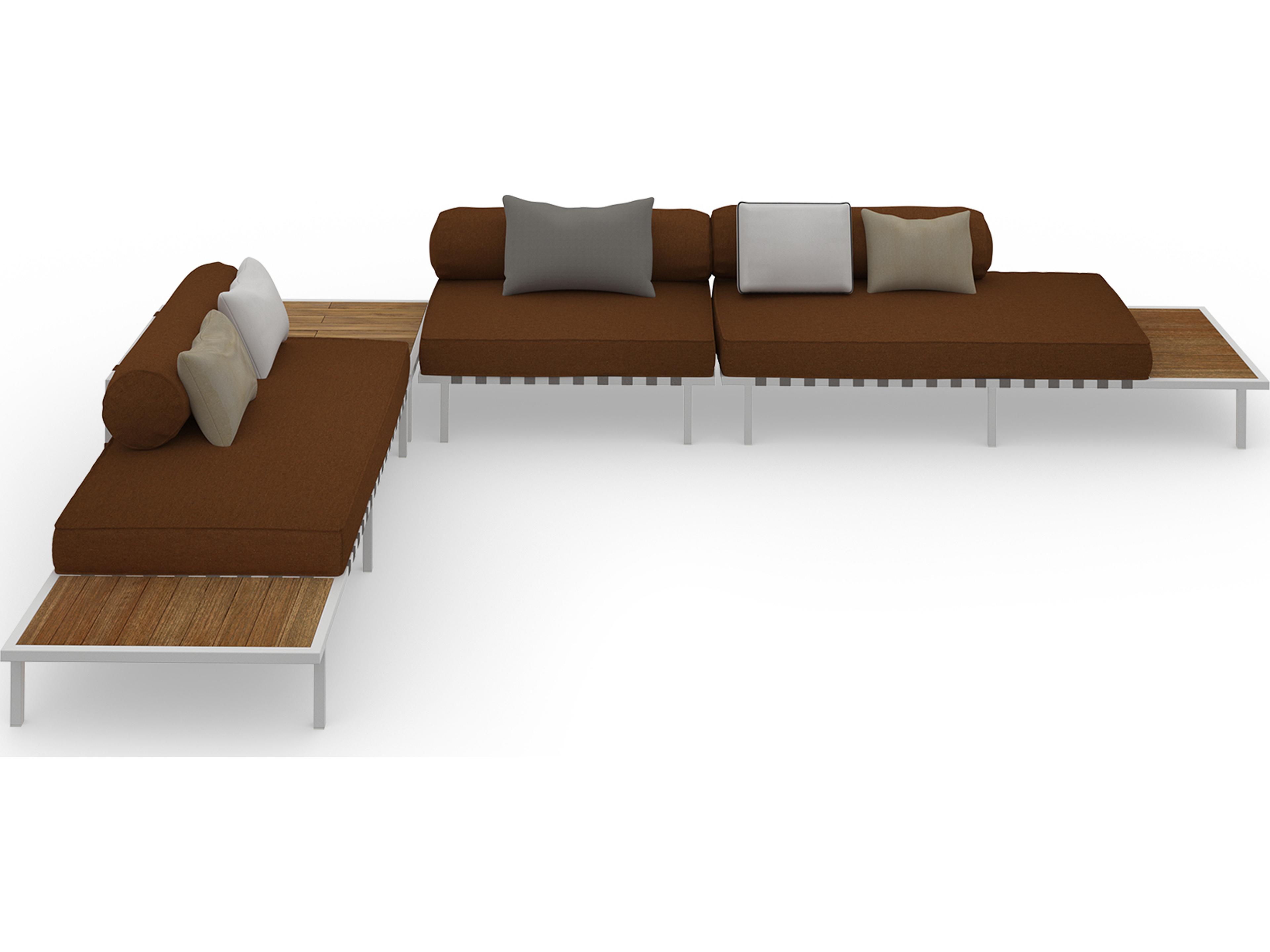 MamaGreen Albatross 316 Stainless Steel Sectional Patio Lounge Set