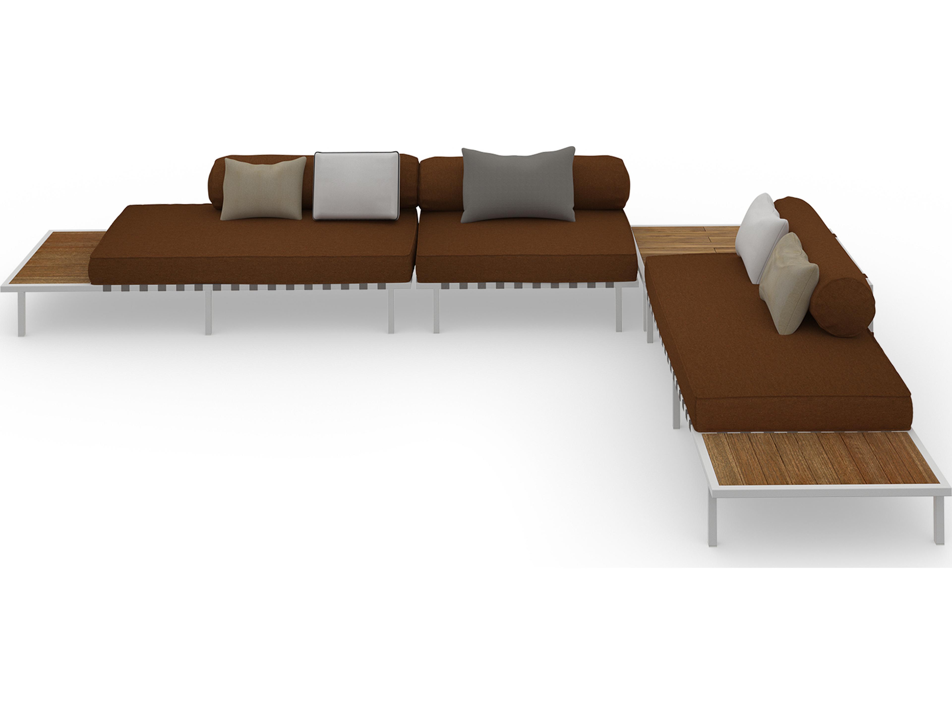 MamaGreen Albatross 316 Stainless Steel Sectional Outdoor Patio Lounge Set