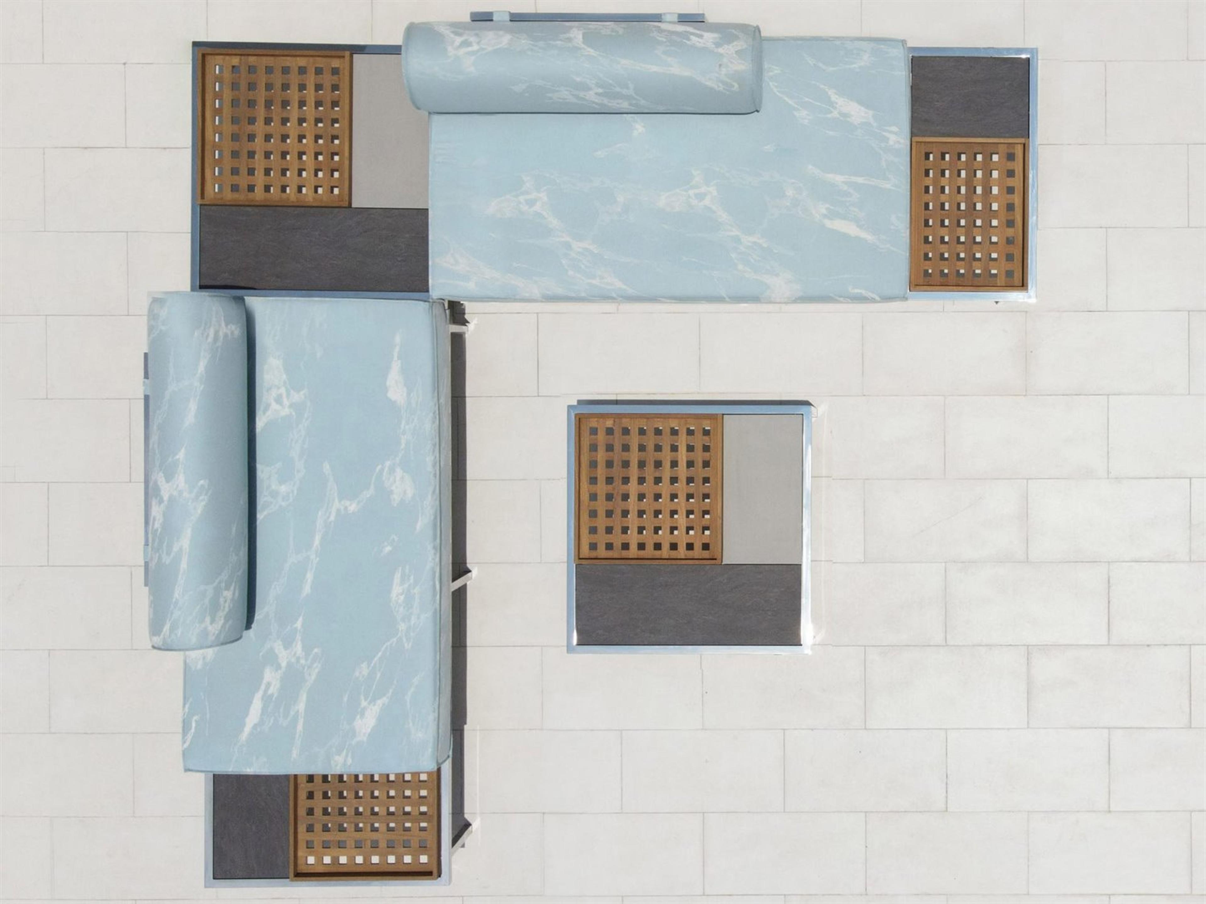 MamaGreen Albatross 316 Stainless Steel Sectional Outdoor Lounge Set